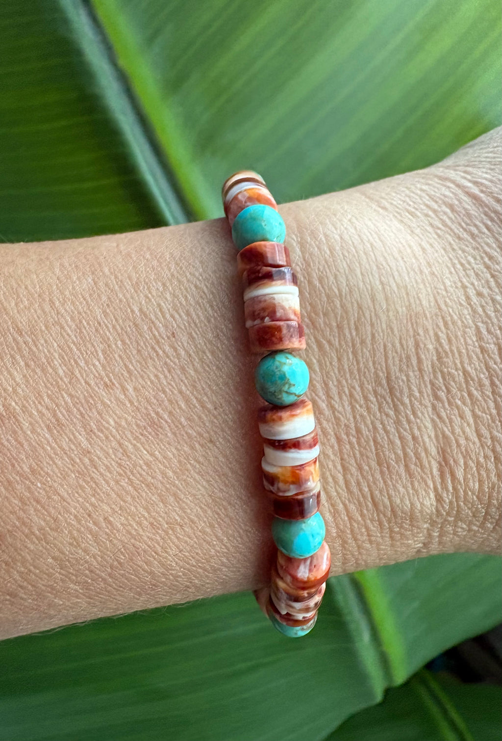 Red Spiny & Kingman Bracelet