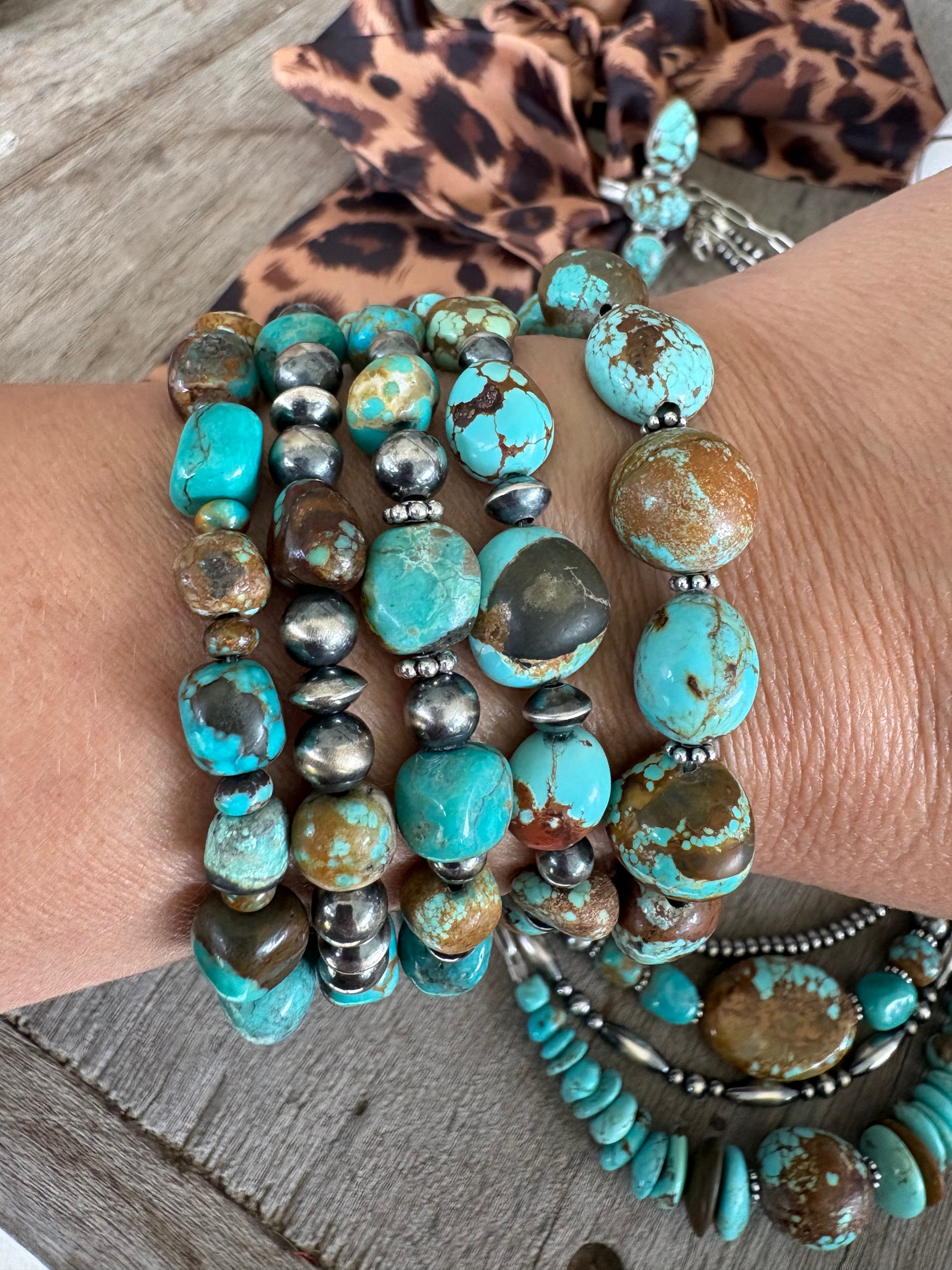 Mine 8 Chunky Nugget & Pearls Bracelet