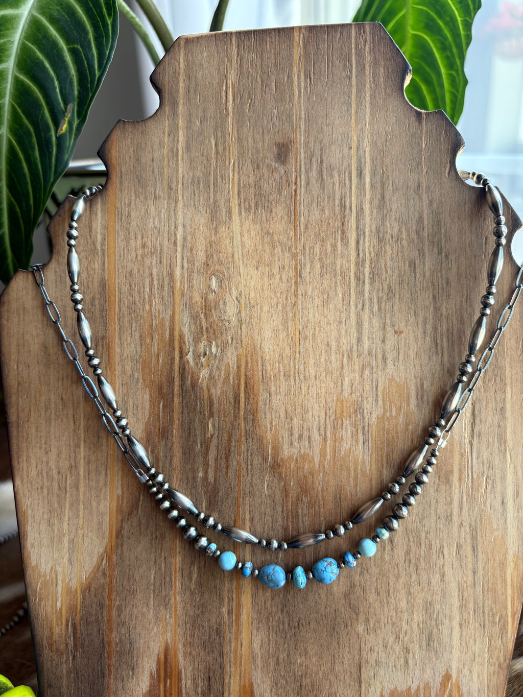 Golden Hills & Pearls Chain Necklace