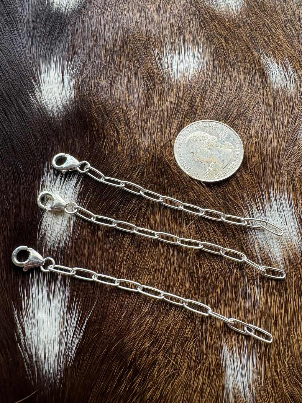3” Extenders in Sterling Silver