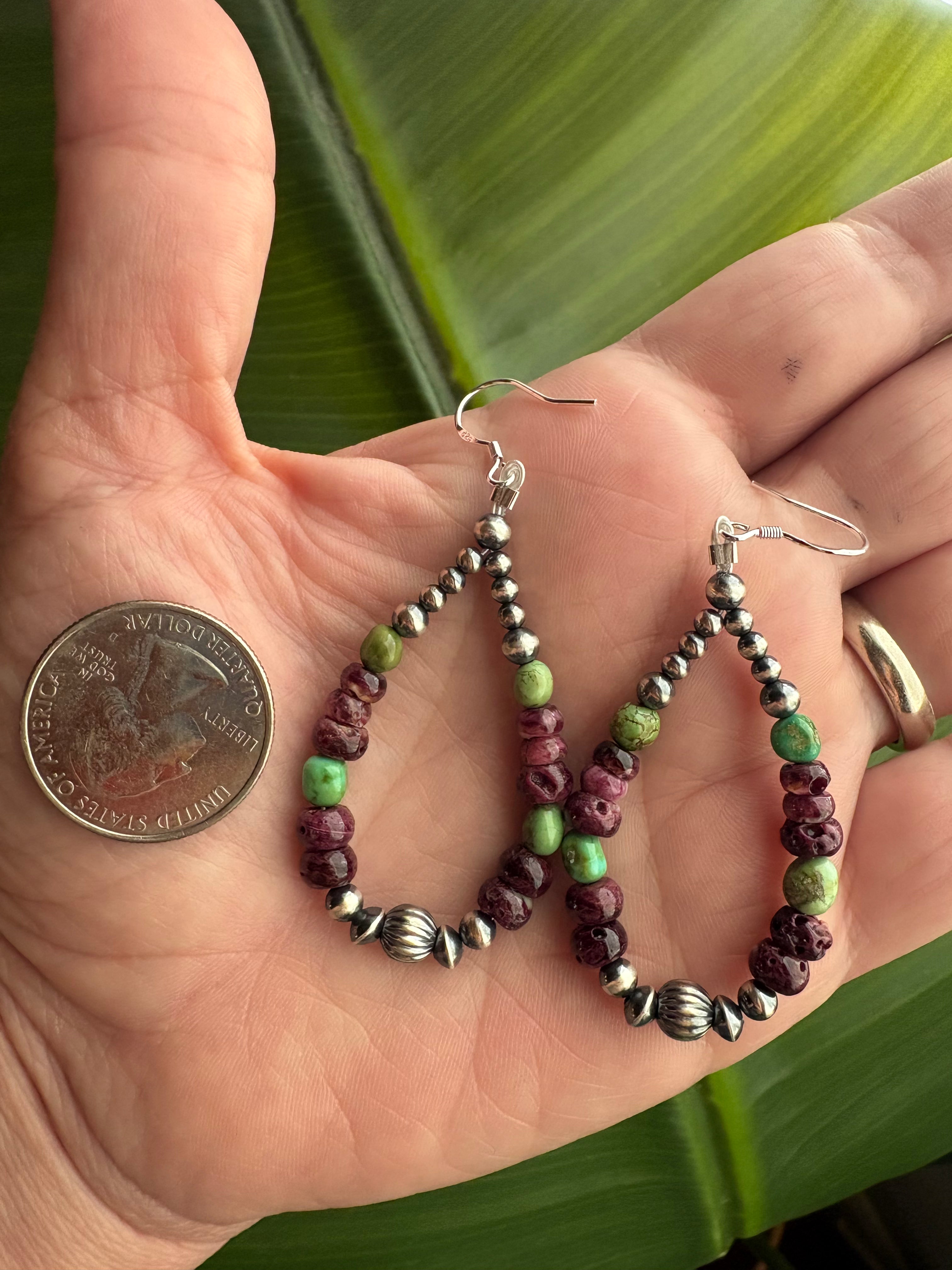 Sonoran & Purple Spiny Dream Dangle Earrings
