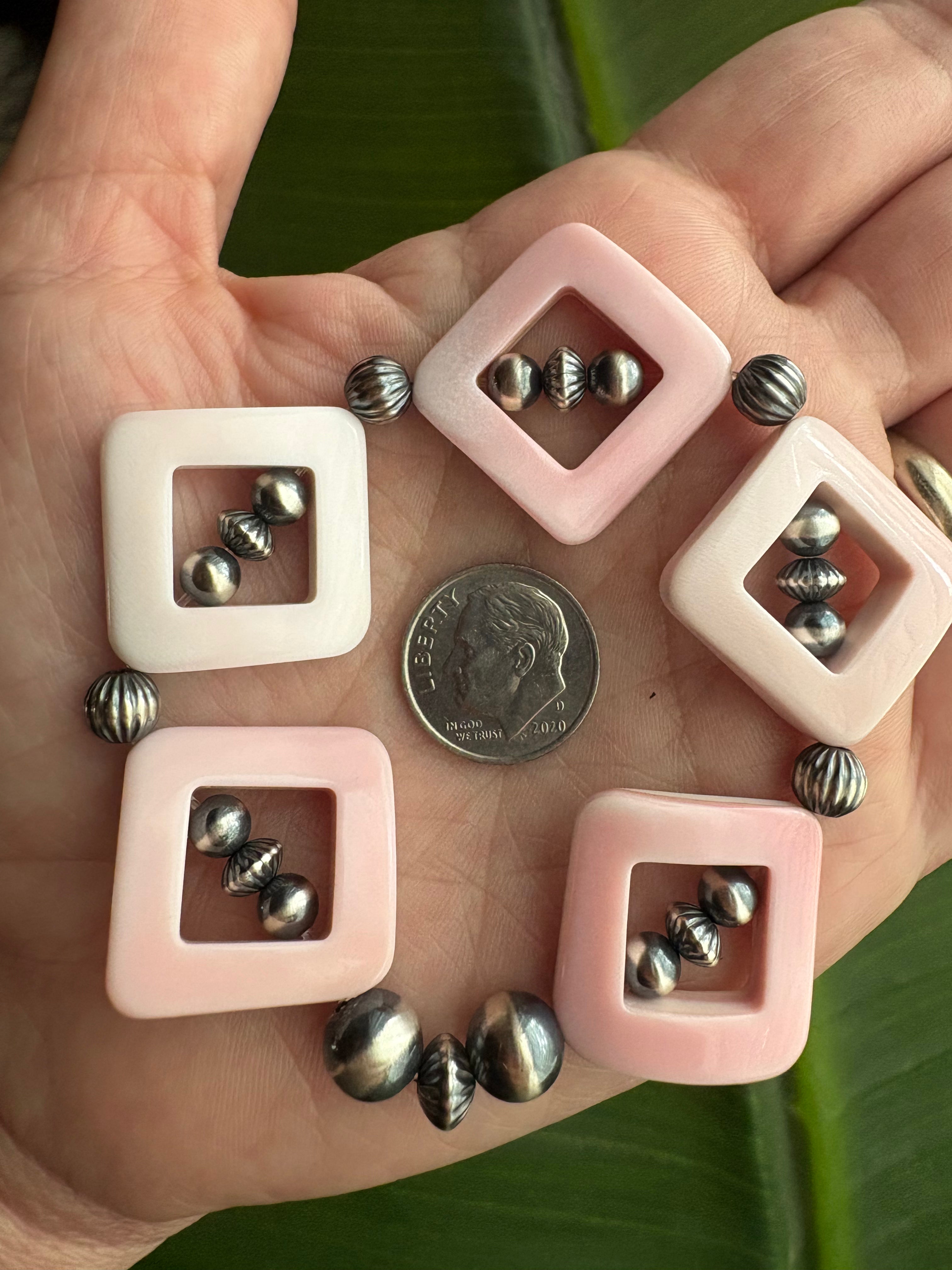 Pink Conch Dream Chunky Bracelet