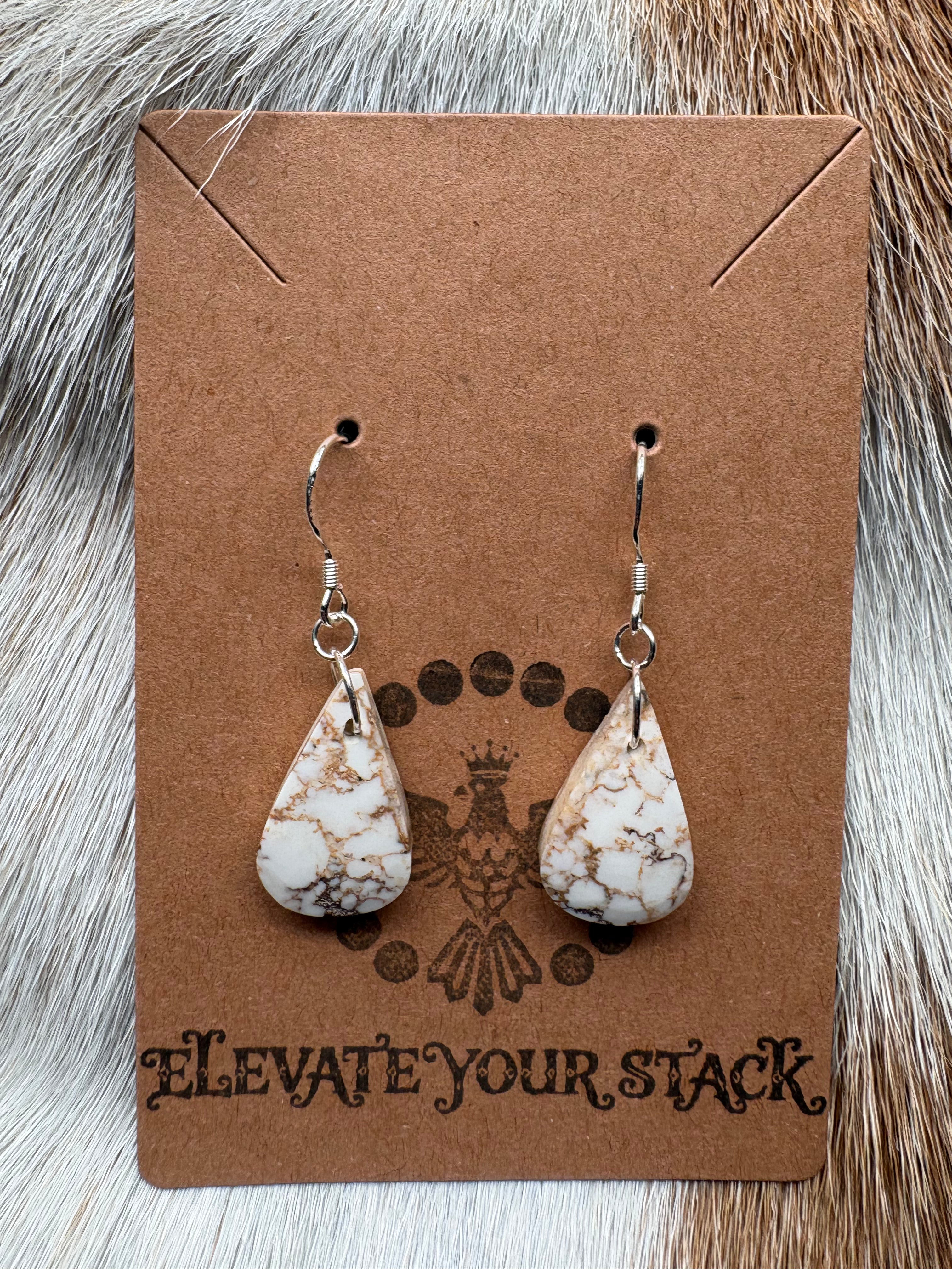 Wild Horse Dainty Teardrop Dangle Earrings