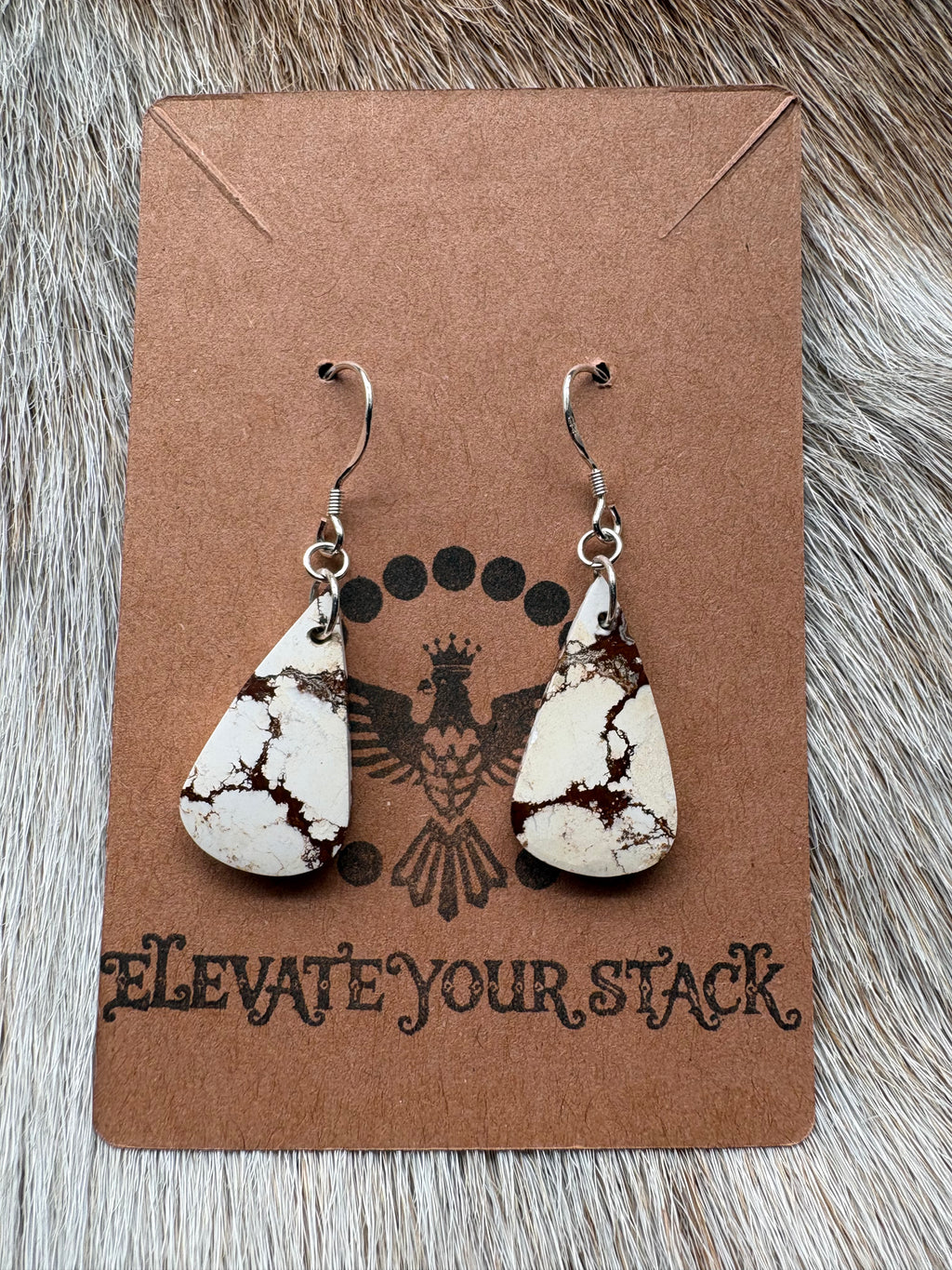 Wild Horse Teardrop Dangle Earrings