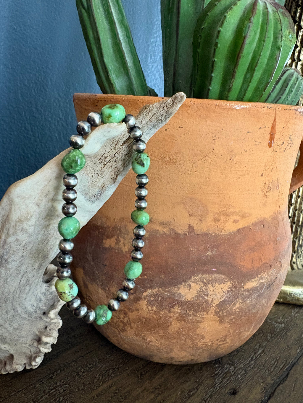 Sonoran Gold Large Nugget & Pearl Bracelet