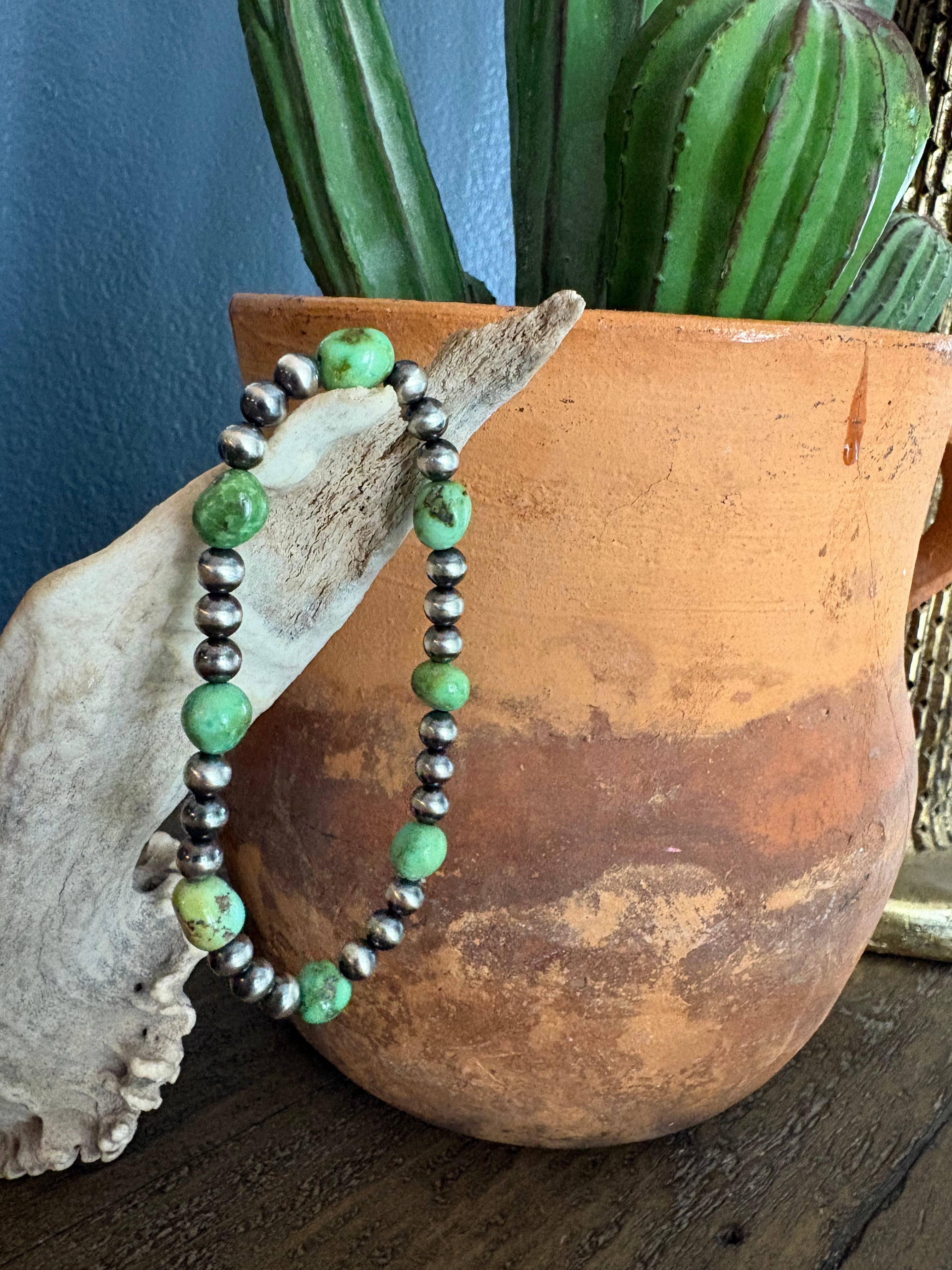 Sonoran Gold Large Nugget & Pearl Bracelet