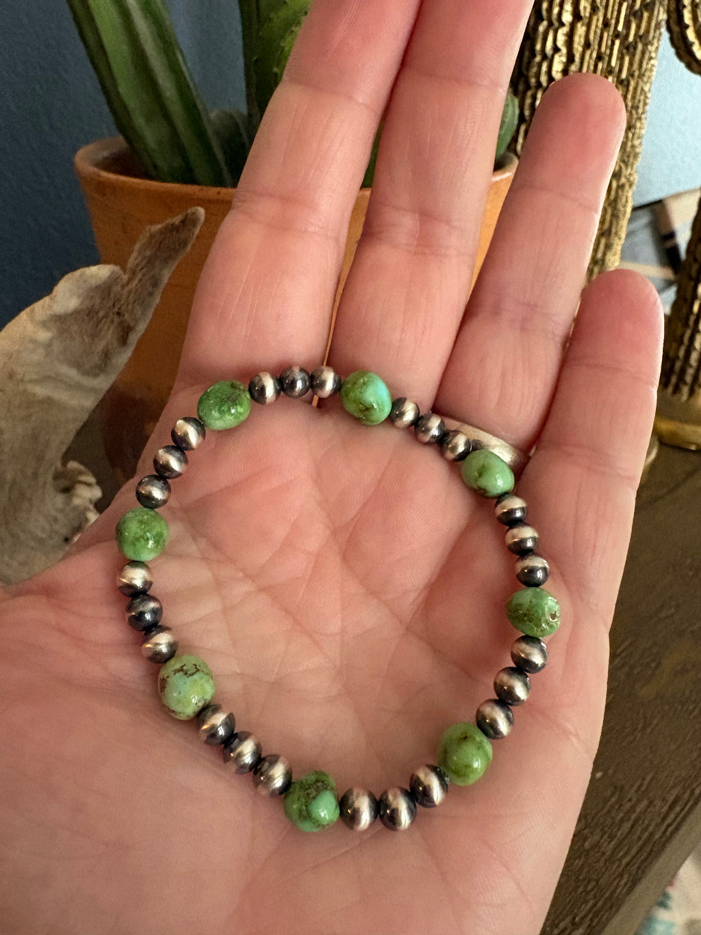 Sonoran Gold Large Nugget & Pearl Bracelet