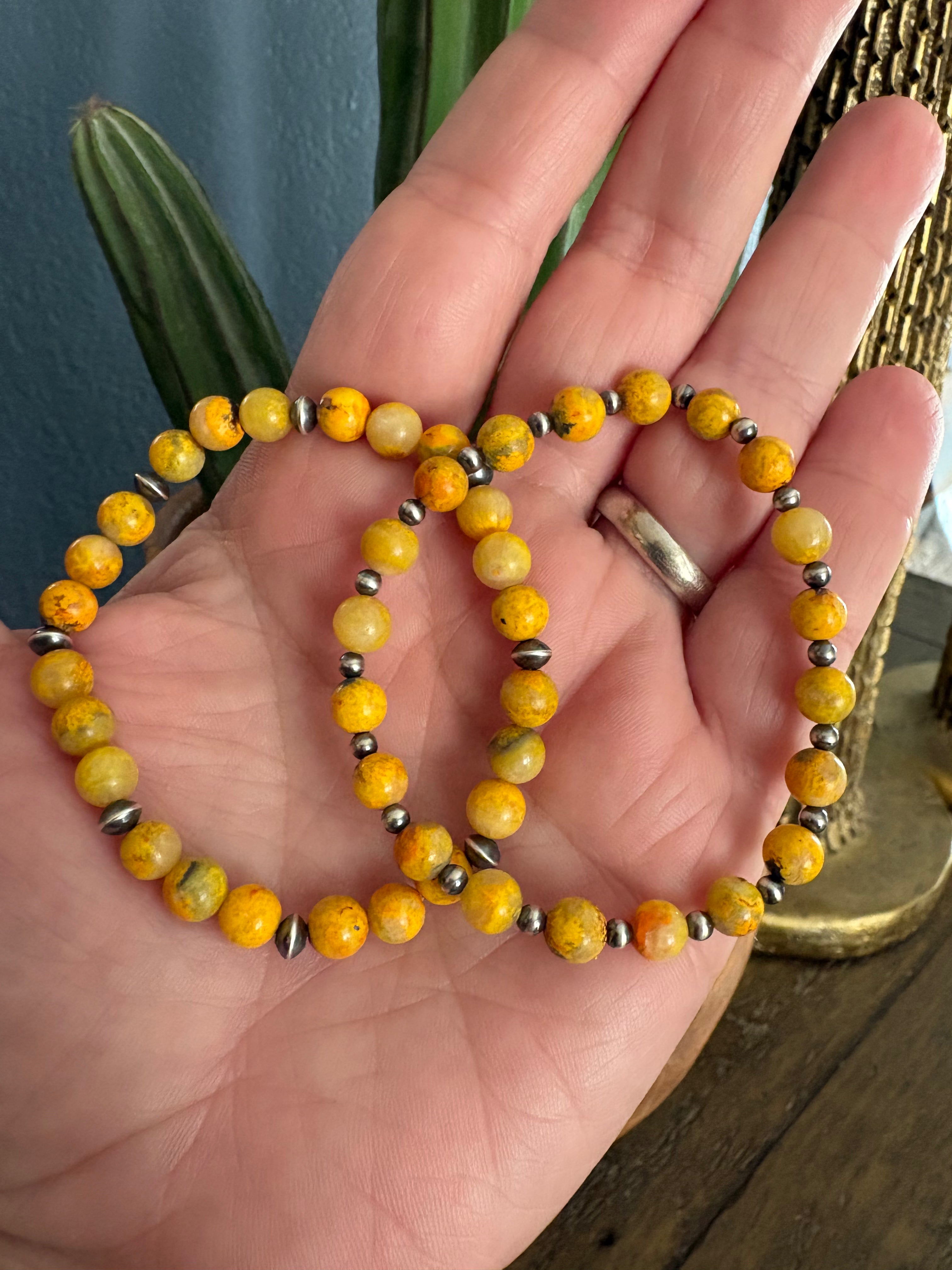 Bumblebee Jasper & Pearl Bracelets