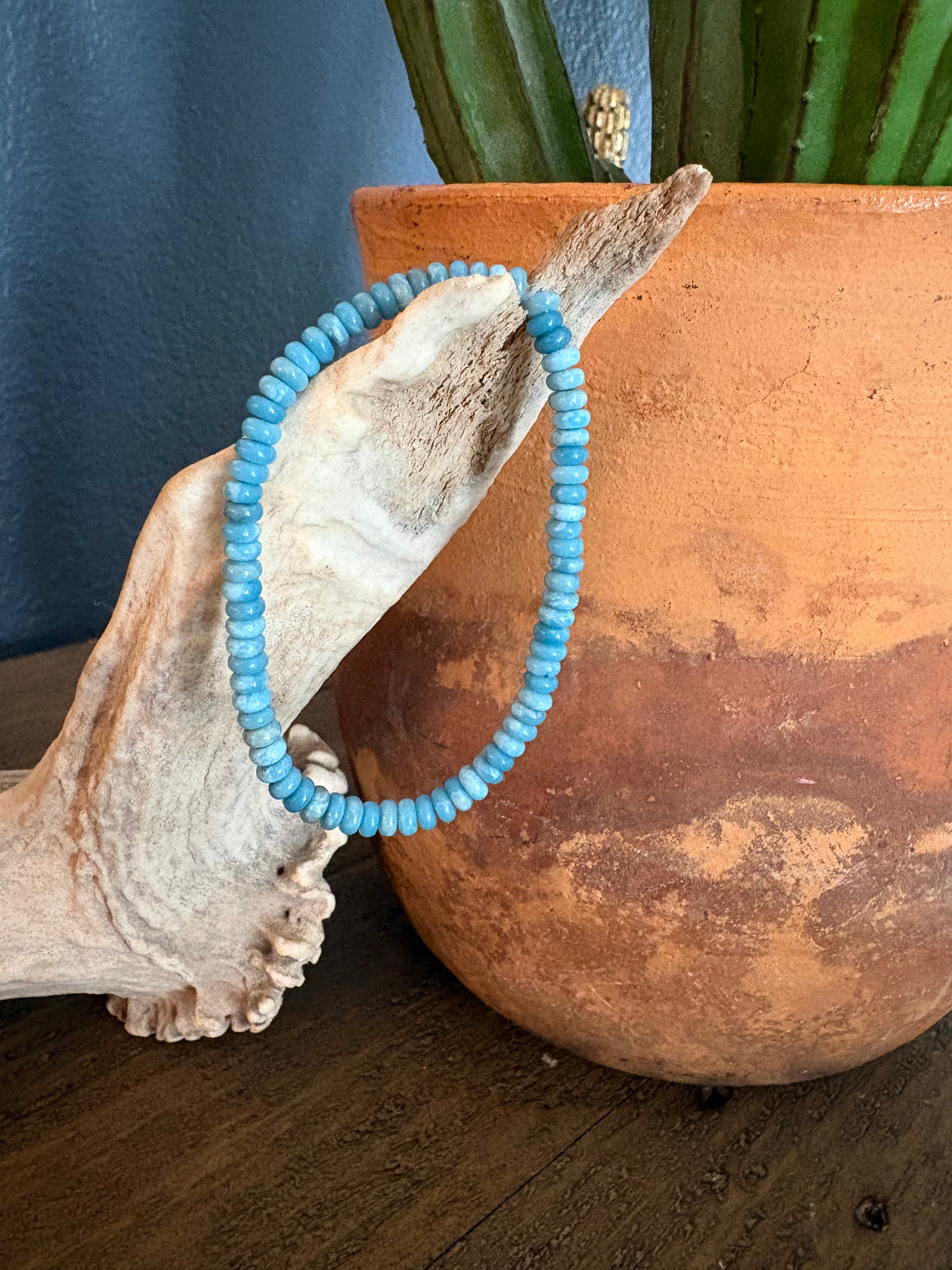 Larimar Rondelle Bracelet
