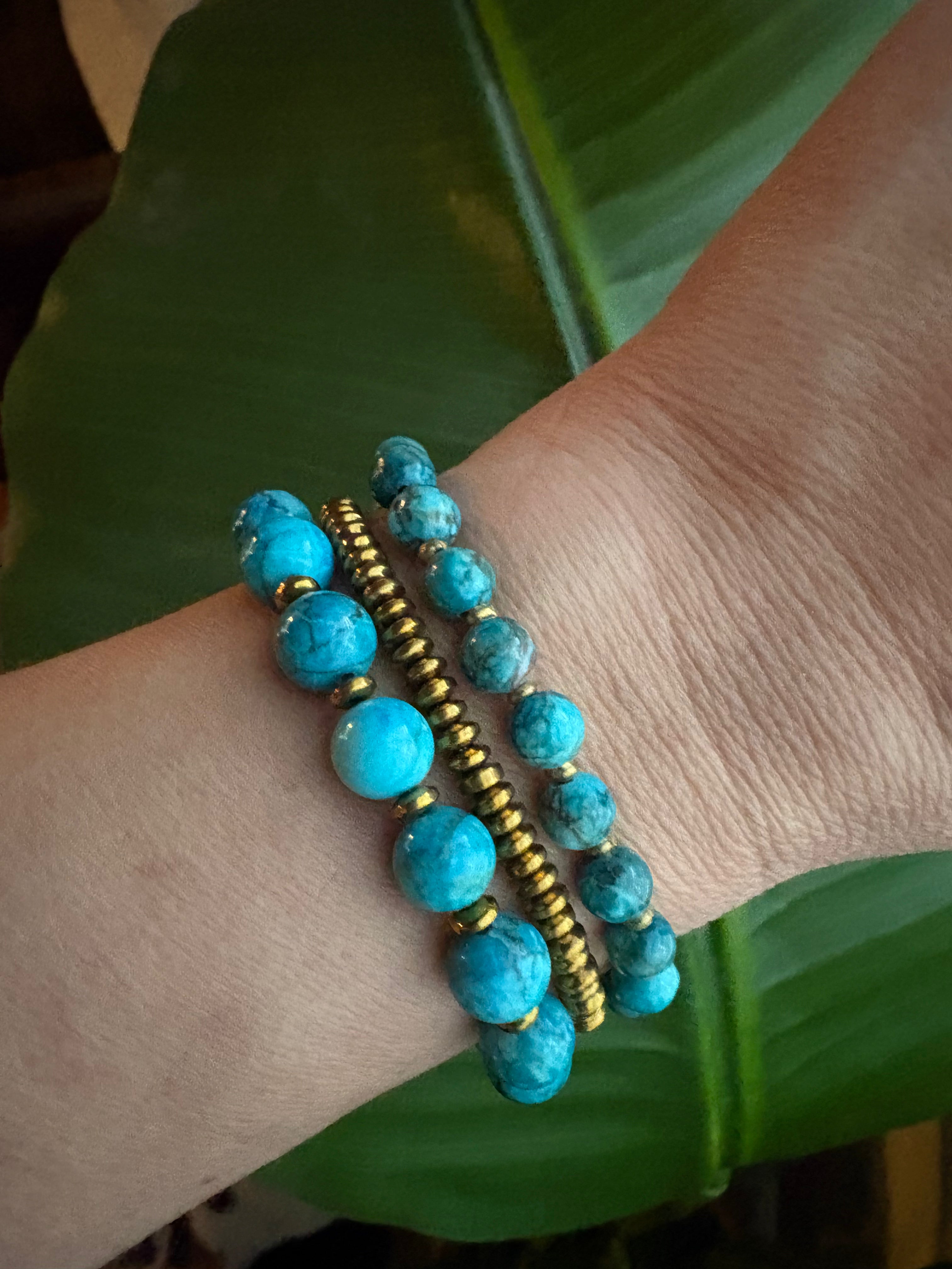 Golden Disc Bracelet