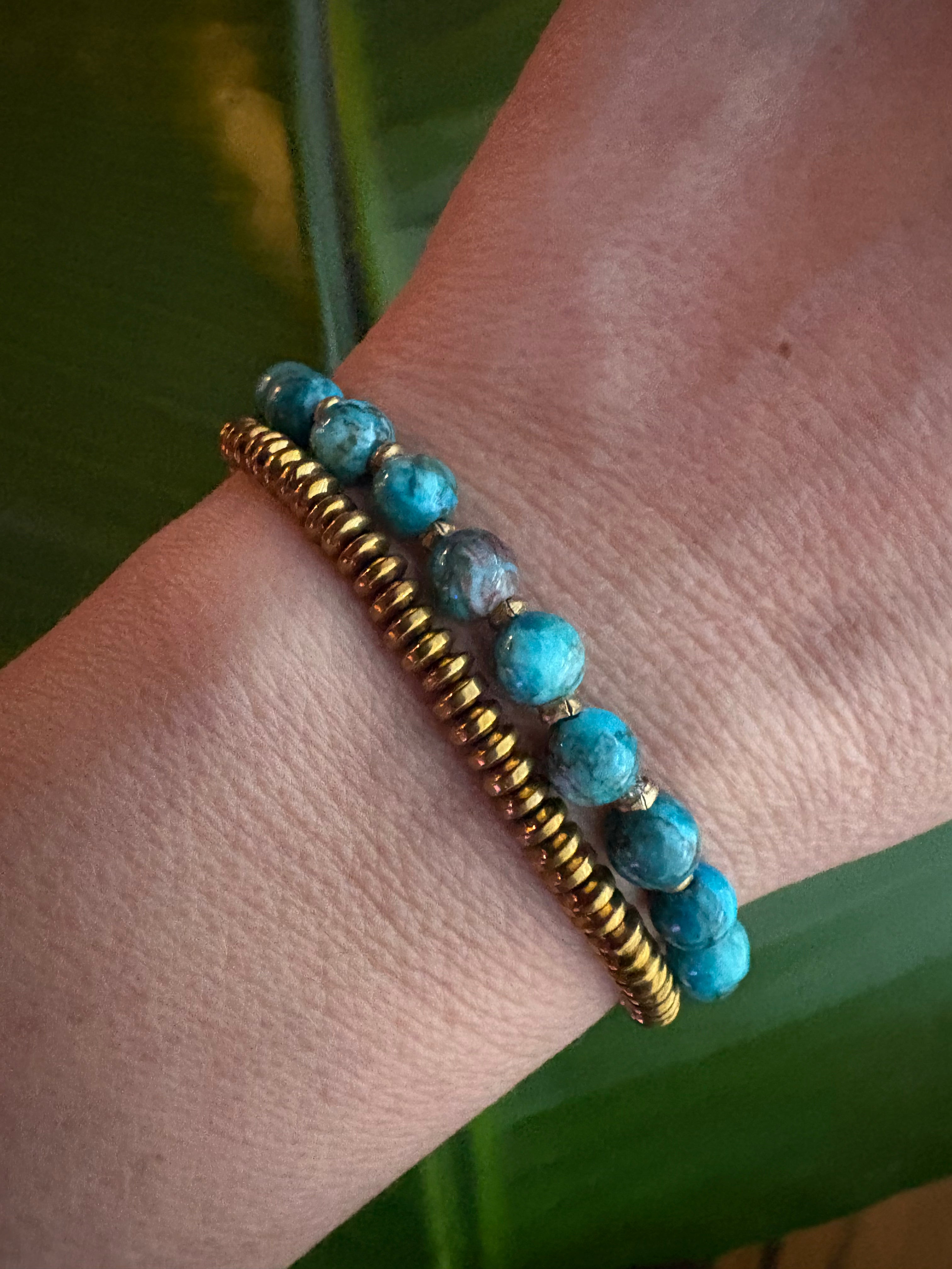Golden Disc Bracelet