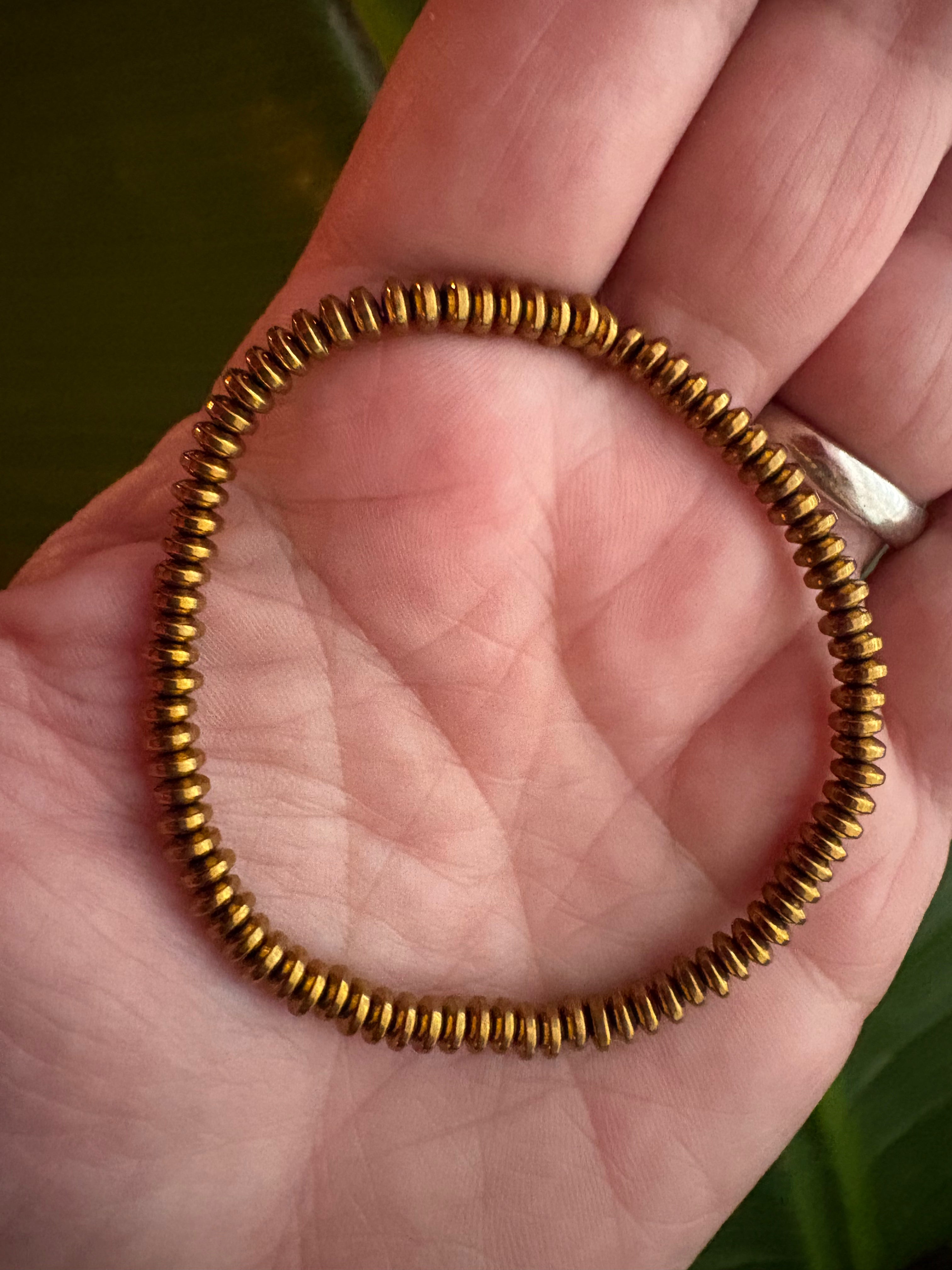 Golden Disc Bracelet