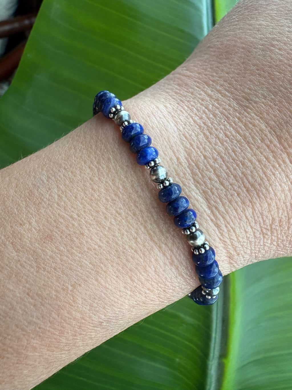 Blue Lapis & Pearls Prissy Bracelet