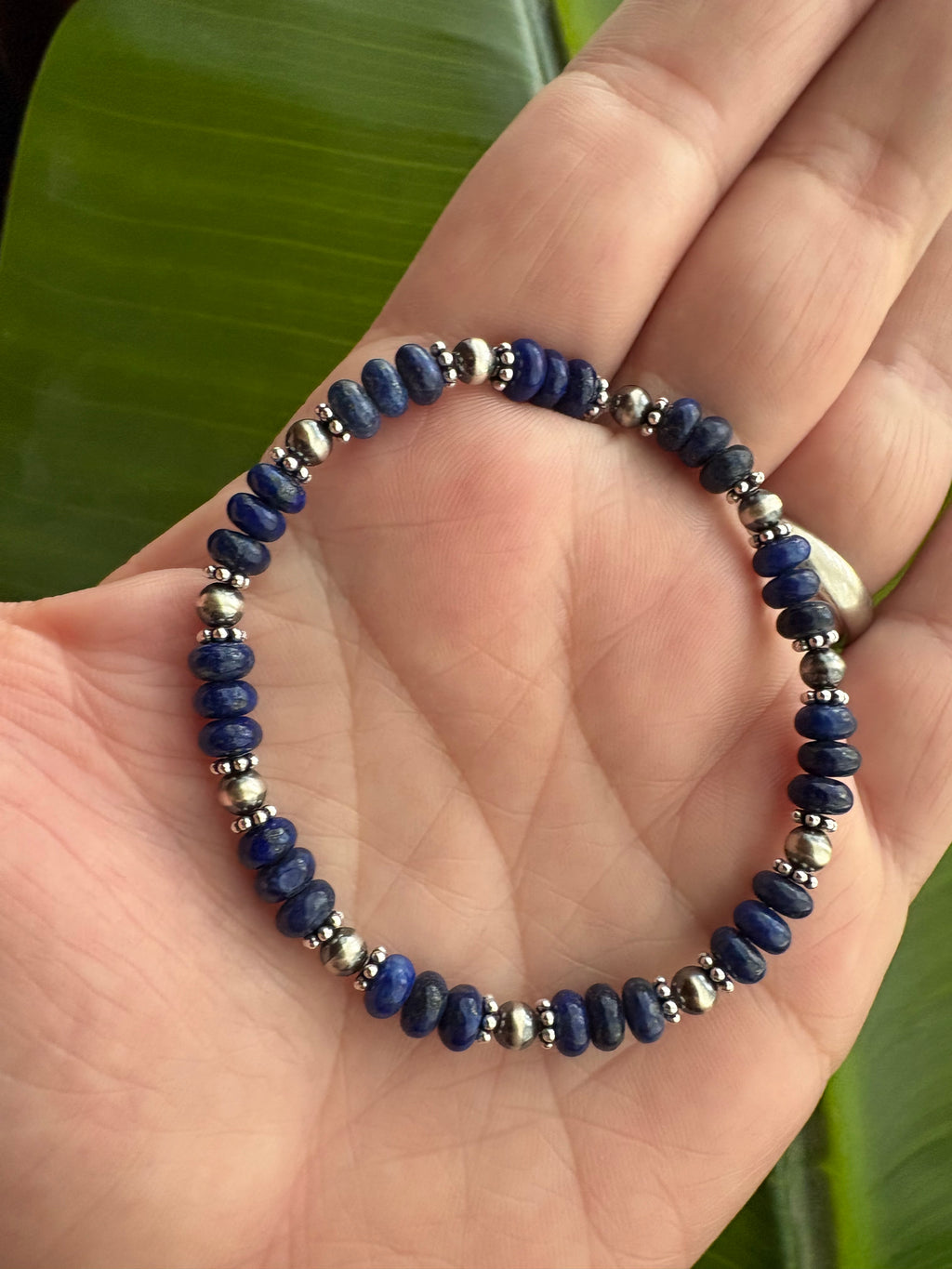 Blue Lapis & Pearls Prissy Bracelet