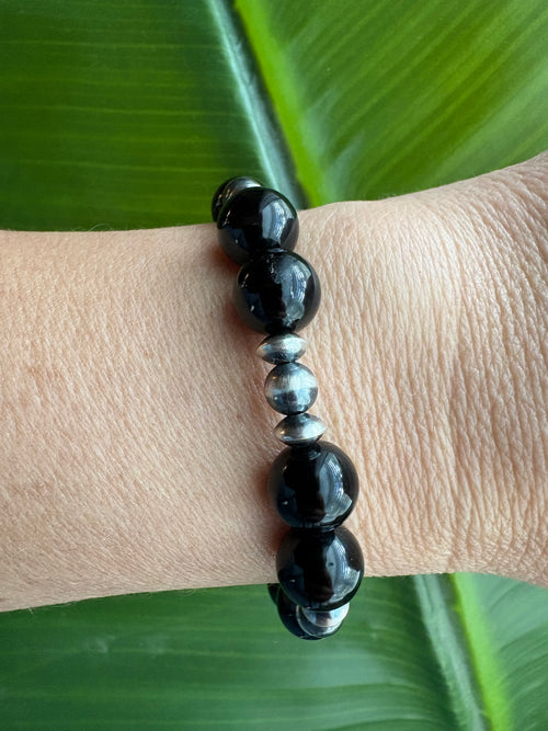 Black Onyx Chunky Bracelet