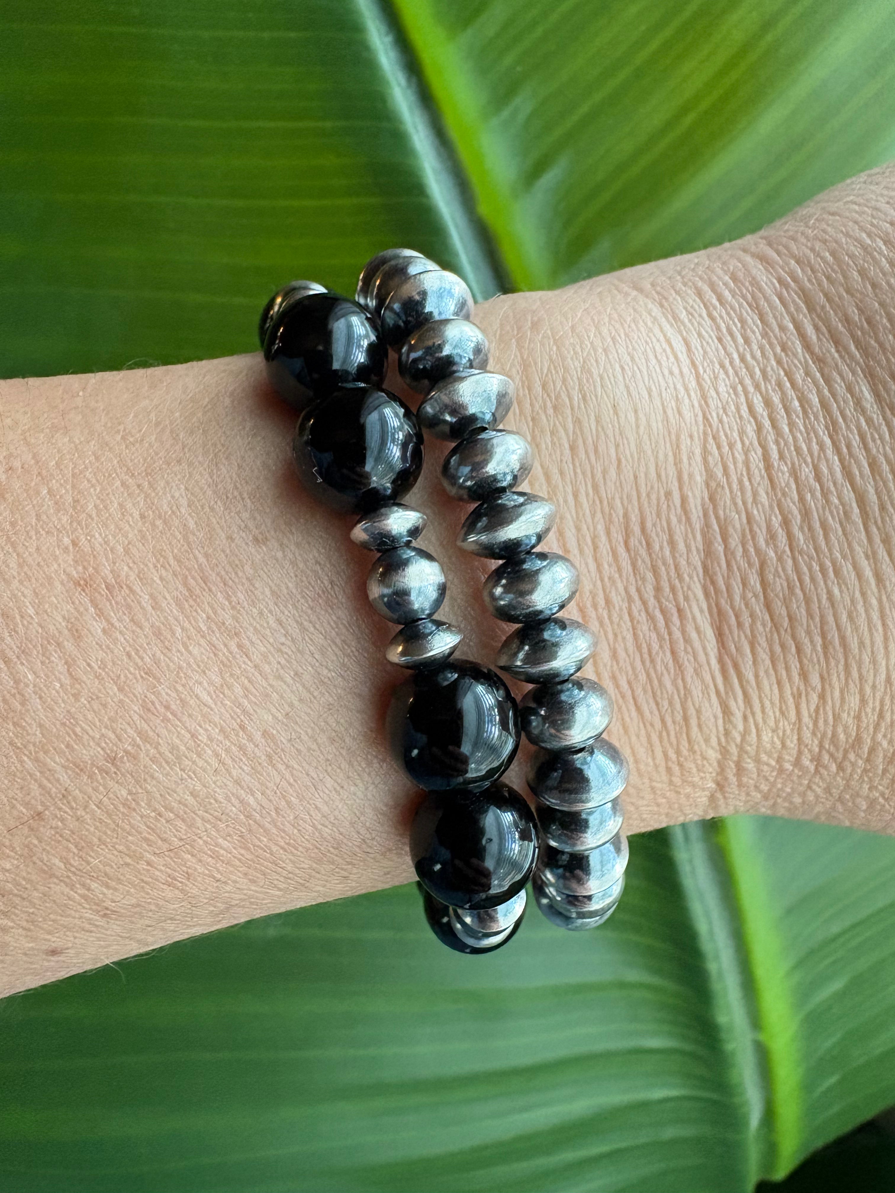 Black Onyx Chunky Bracelet