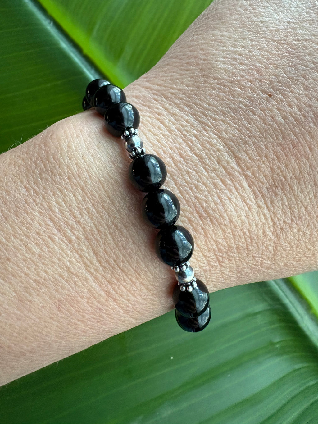 Black Onyx Shiny Prissy Bracelet