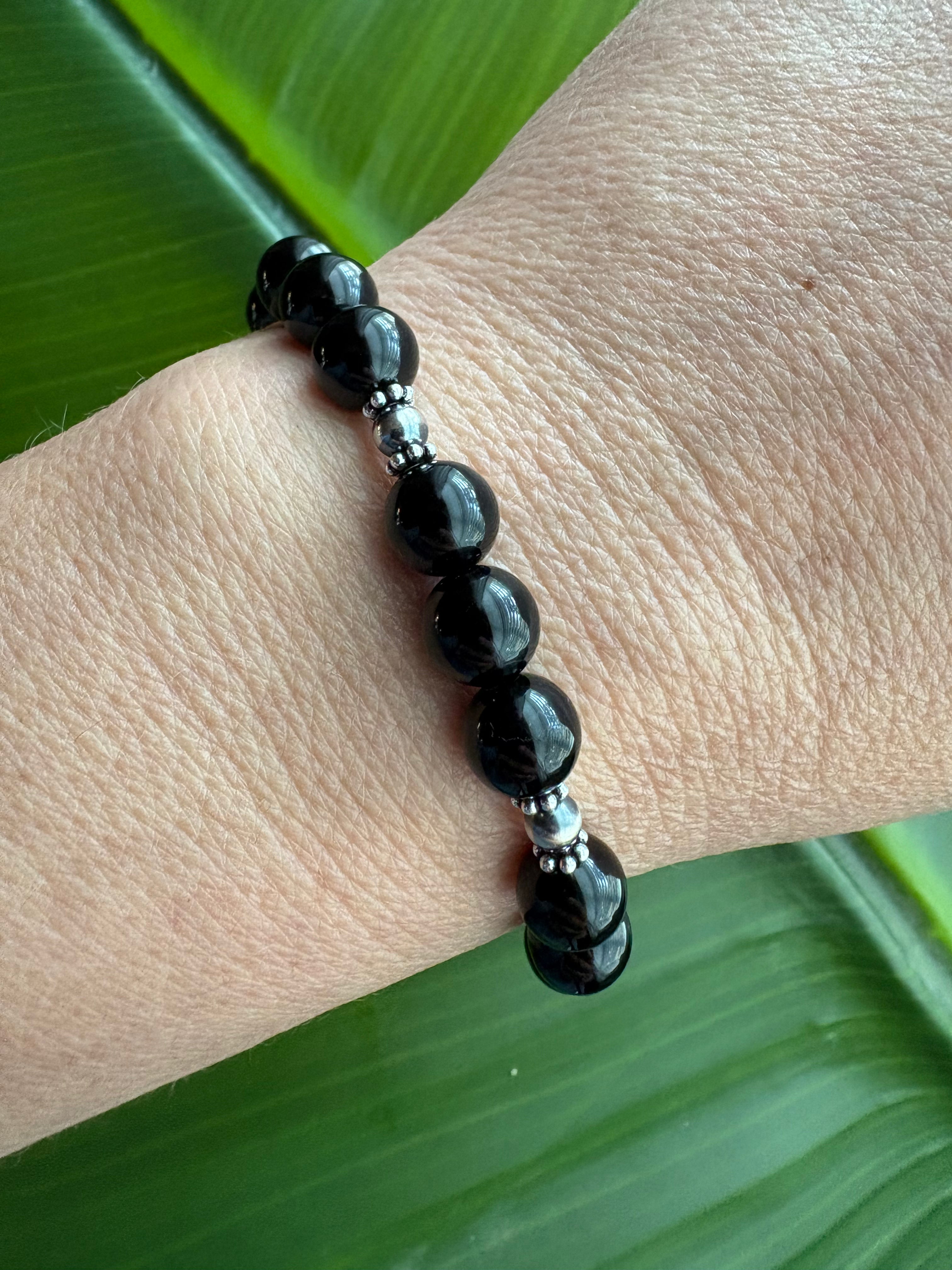 Black Onyx Shiny Prissy Bracelet