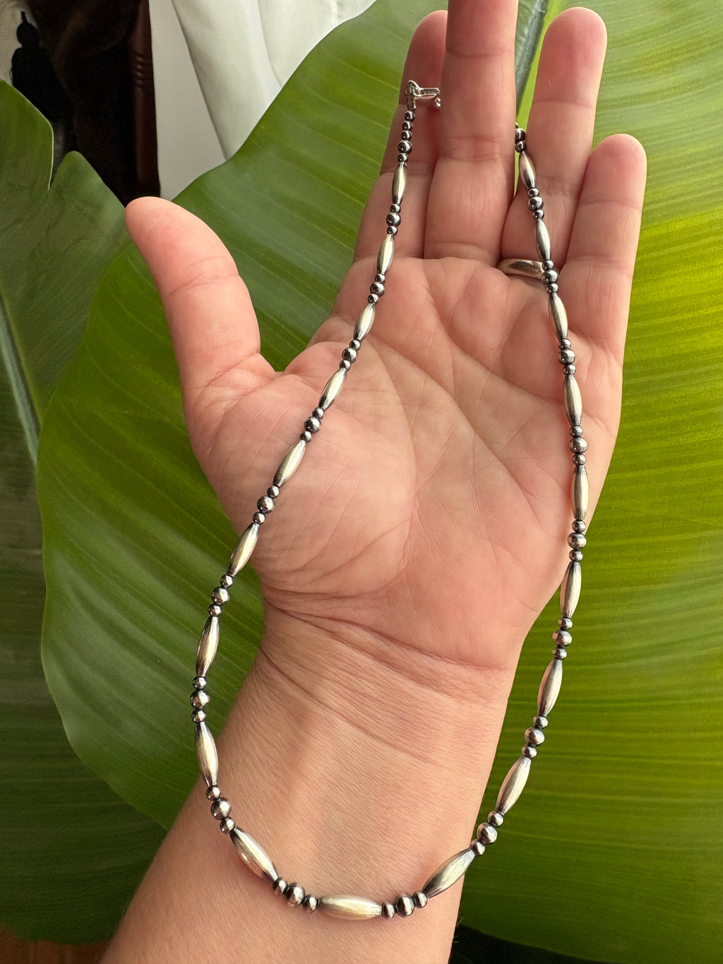Navajo Style Torpedo Bead Necklace