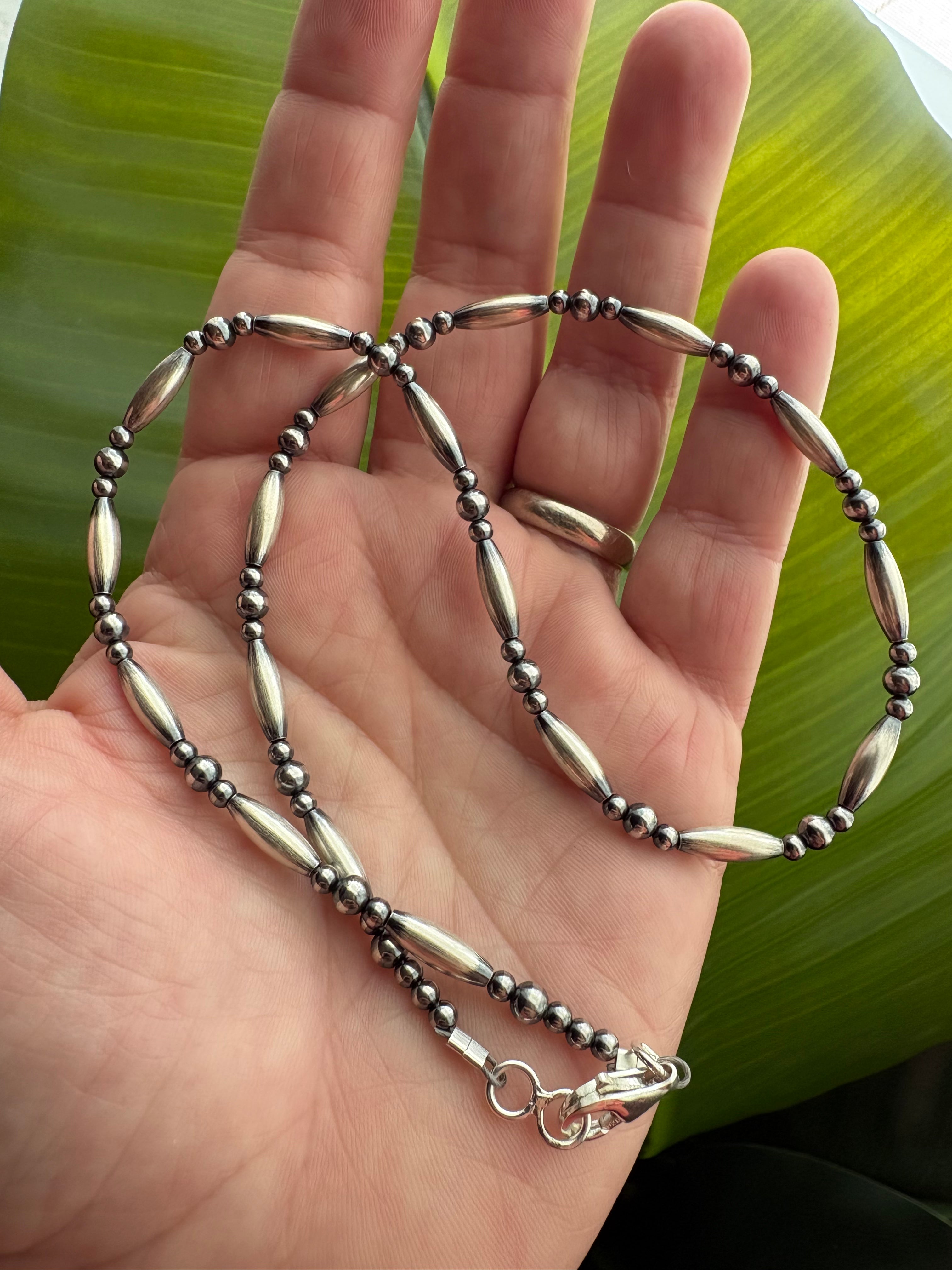 Navajo Style Torpedo Bead Necklace