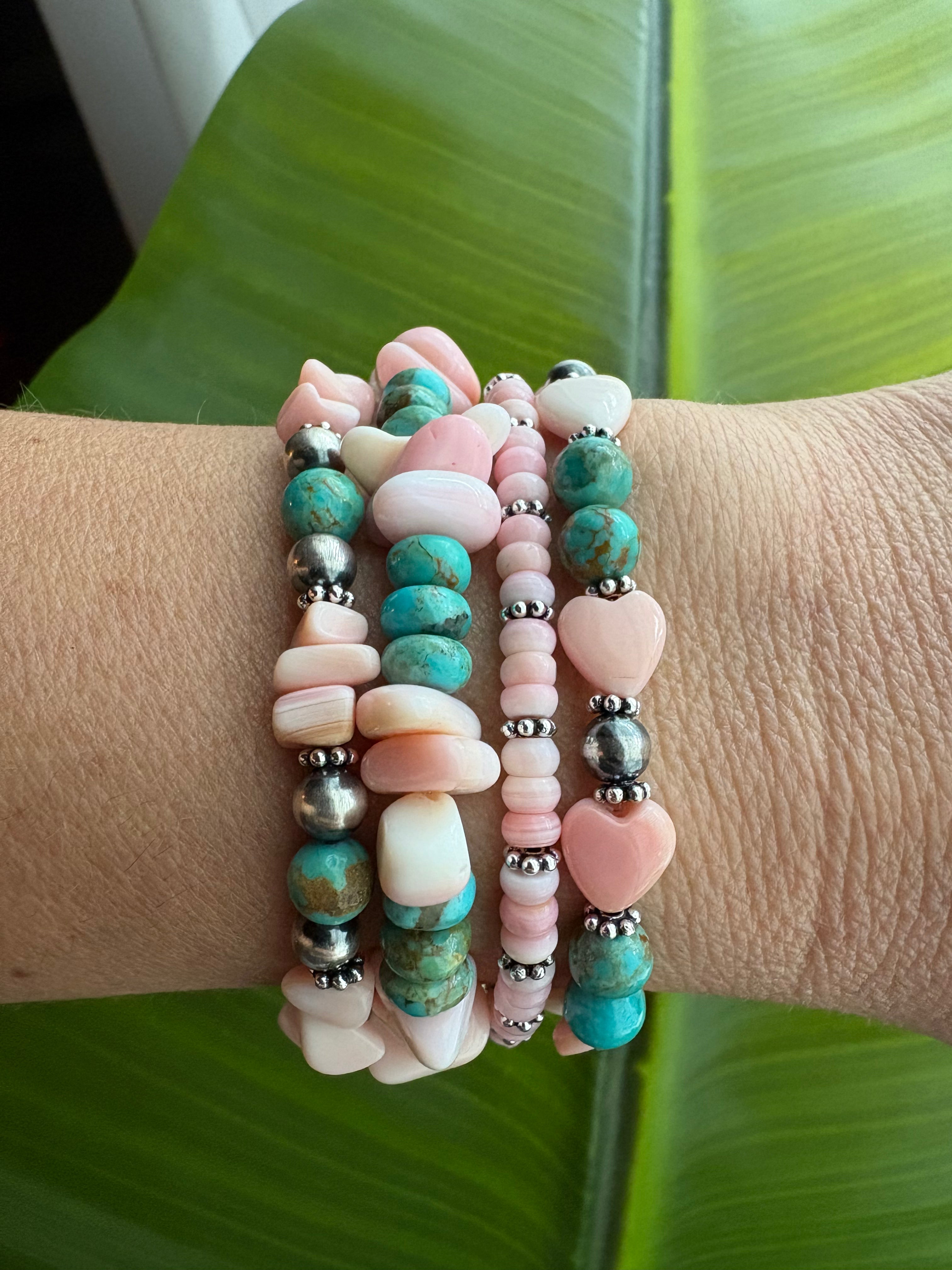 Pinch Conch & Kingman Chunky Bracelet