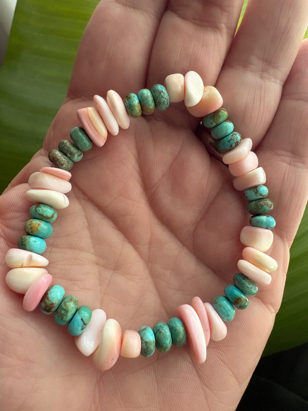 Pinch Conch & Kingman Chunky Bracelet