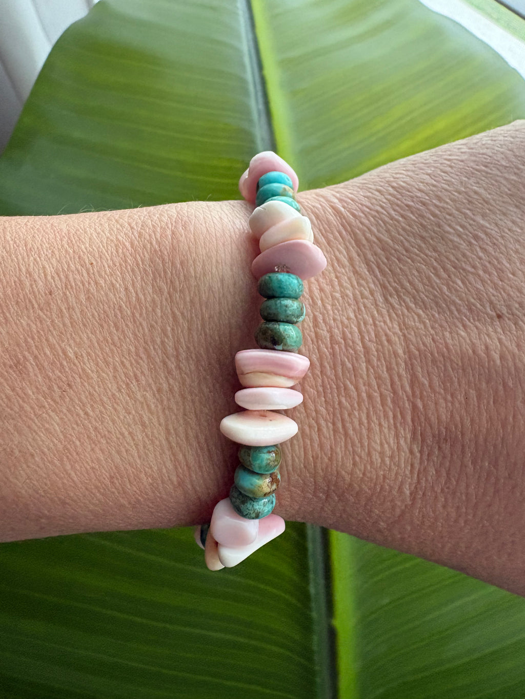Pinch Conch & Kingman Chunky Bracelet