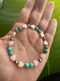 Pink Conch Hearts & Kingman Prissy Bracelet