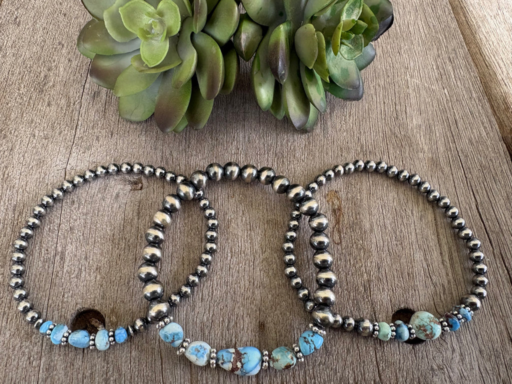 Golden Hills 5 Stone Dainty Bracelet