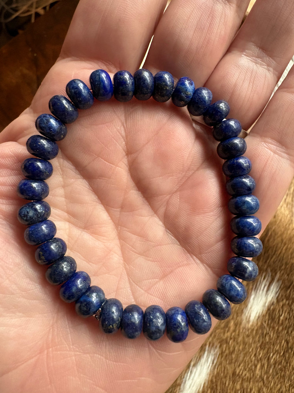 Blue Lapis Chunky Bracelet