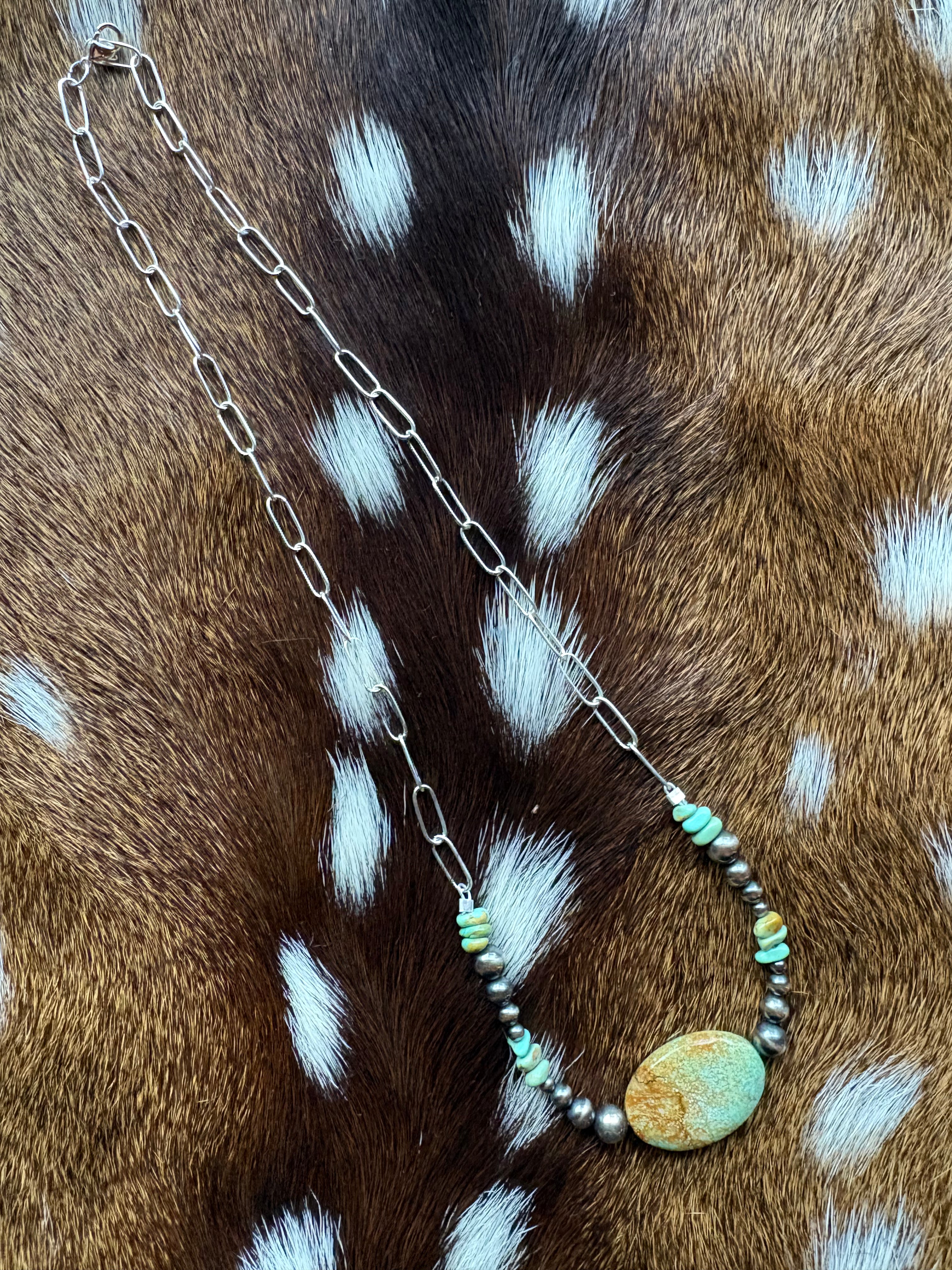 Mine 8(green matrix) Necklace