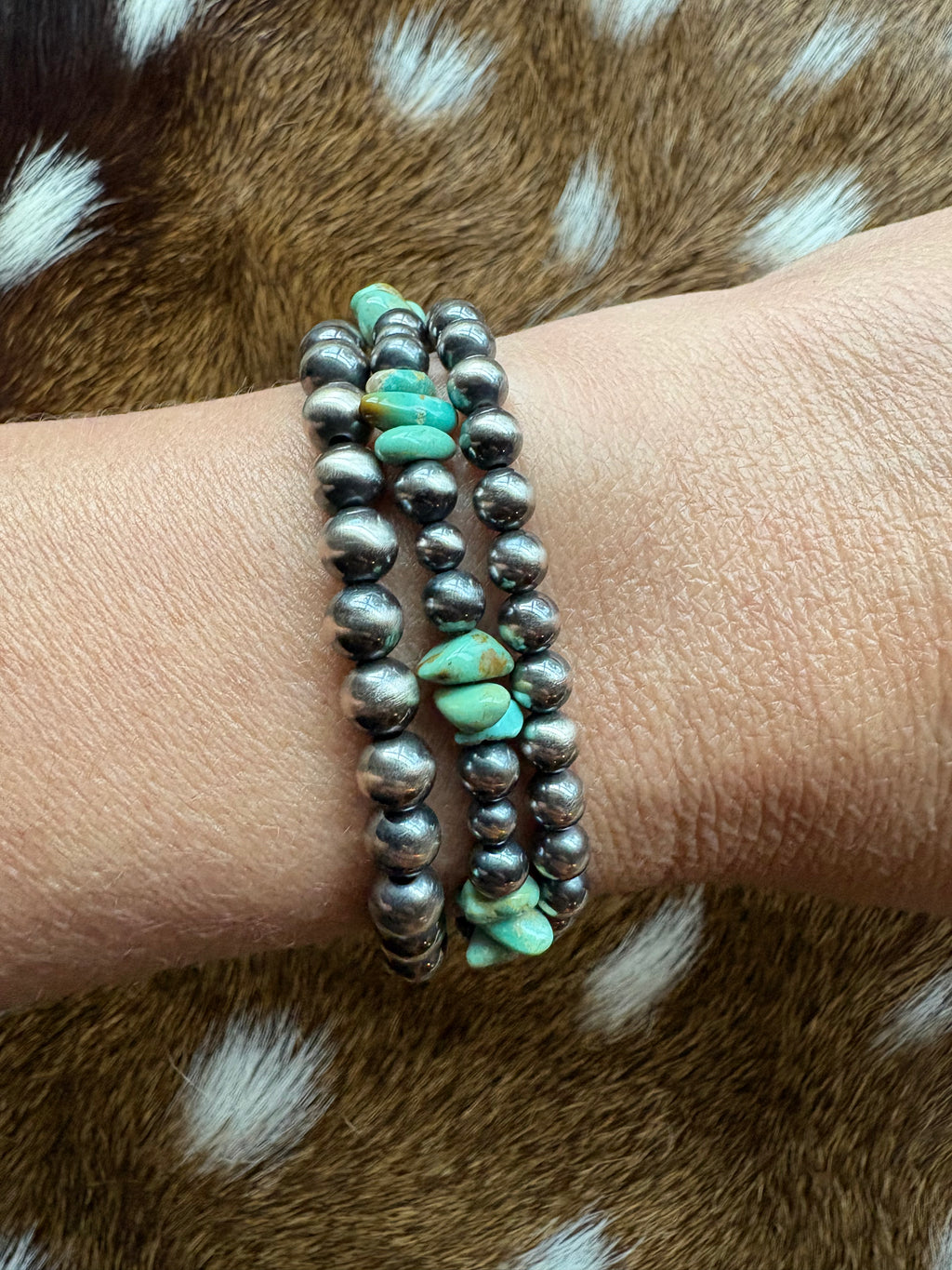 Campitos Army Green & Pearl Bracelet