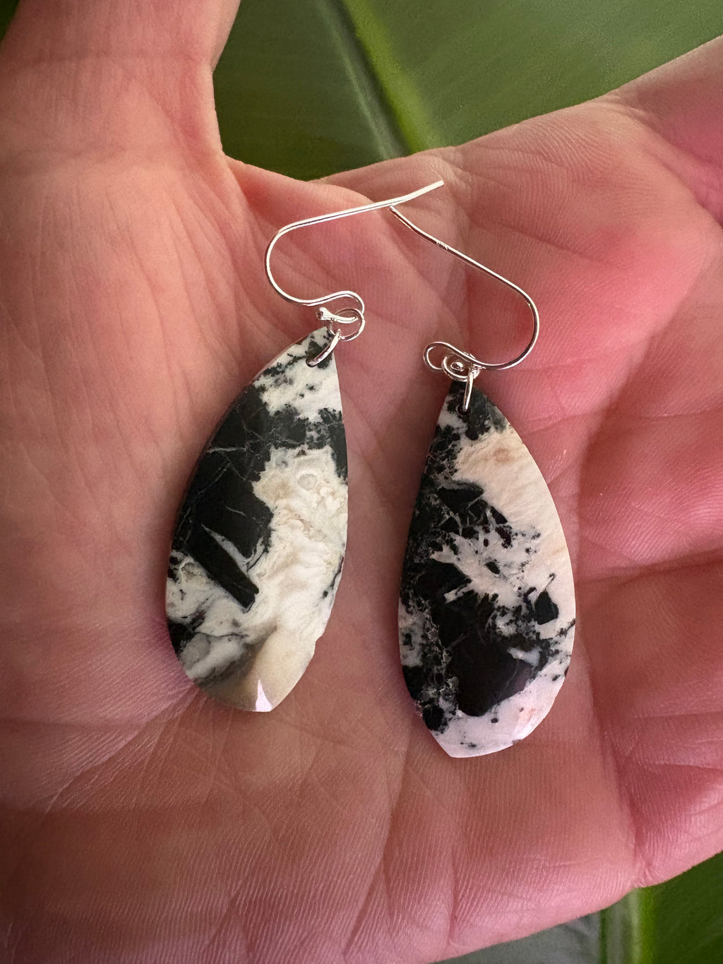 White Buffalo Dangle Earrings
