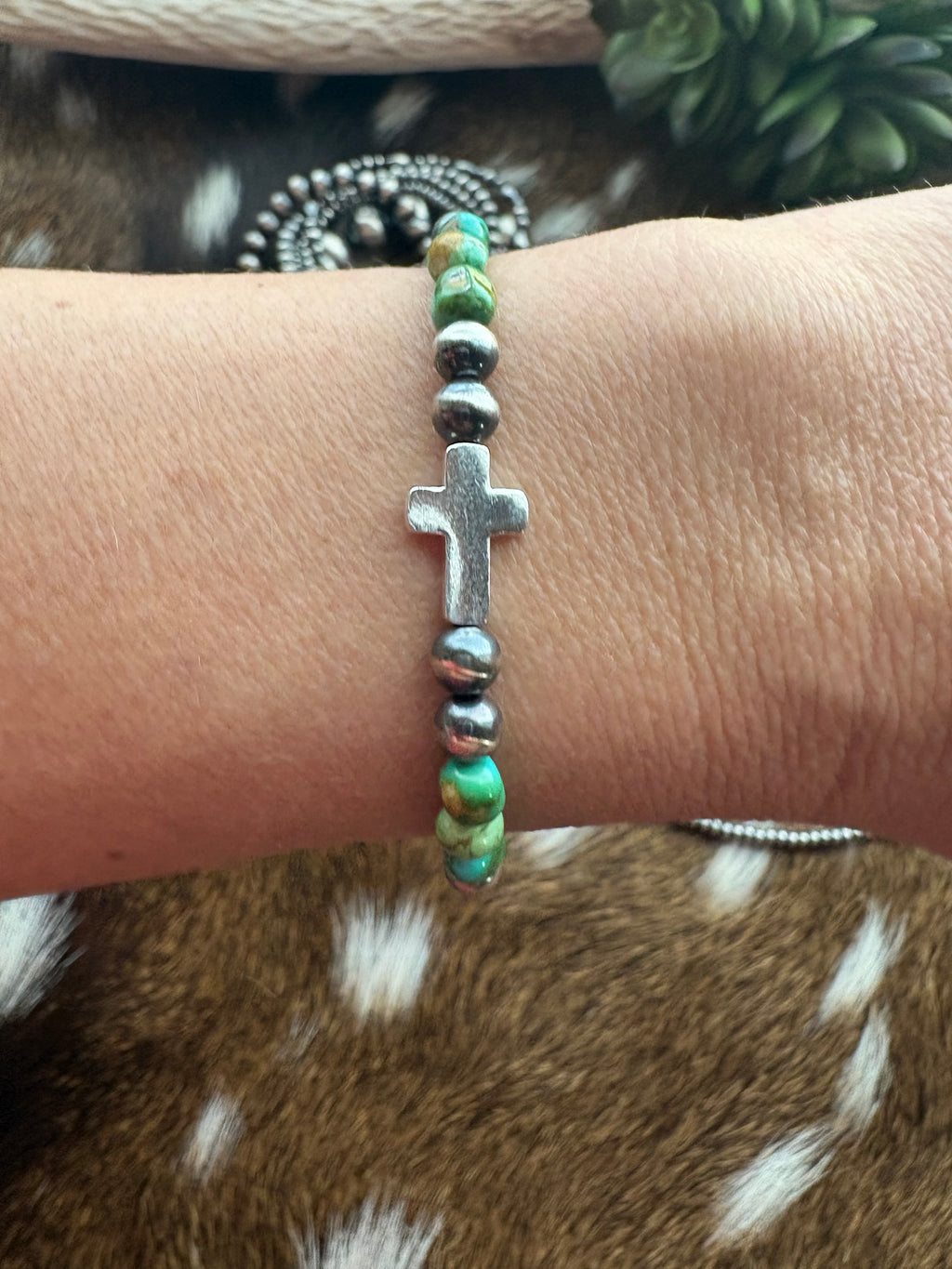 Sonoran Gold Cross Bracelet