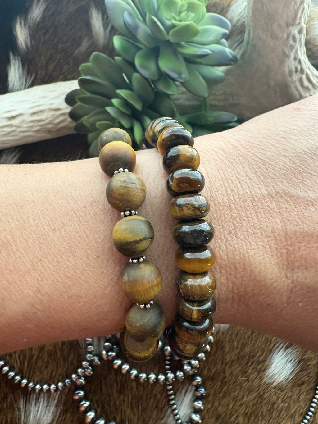 Tiger’s Eye Rondelle Bracelet
