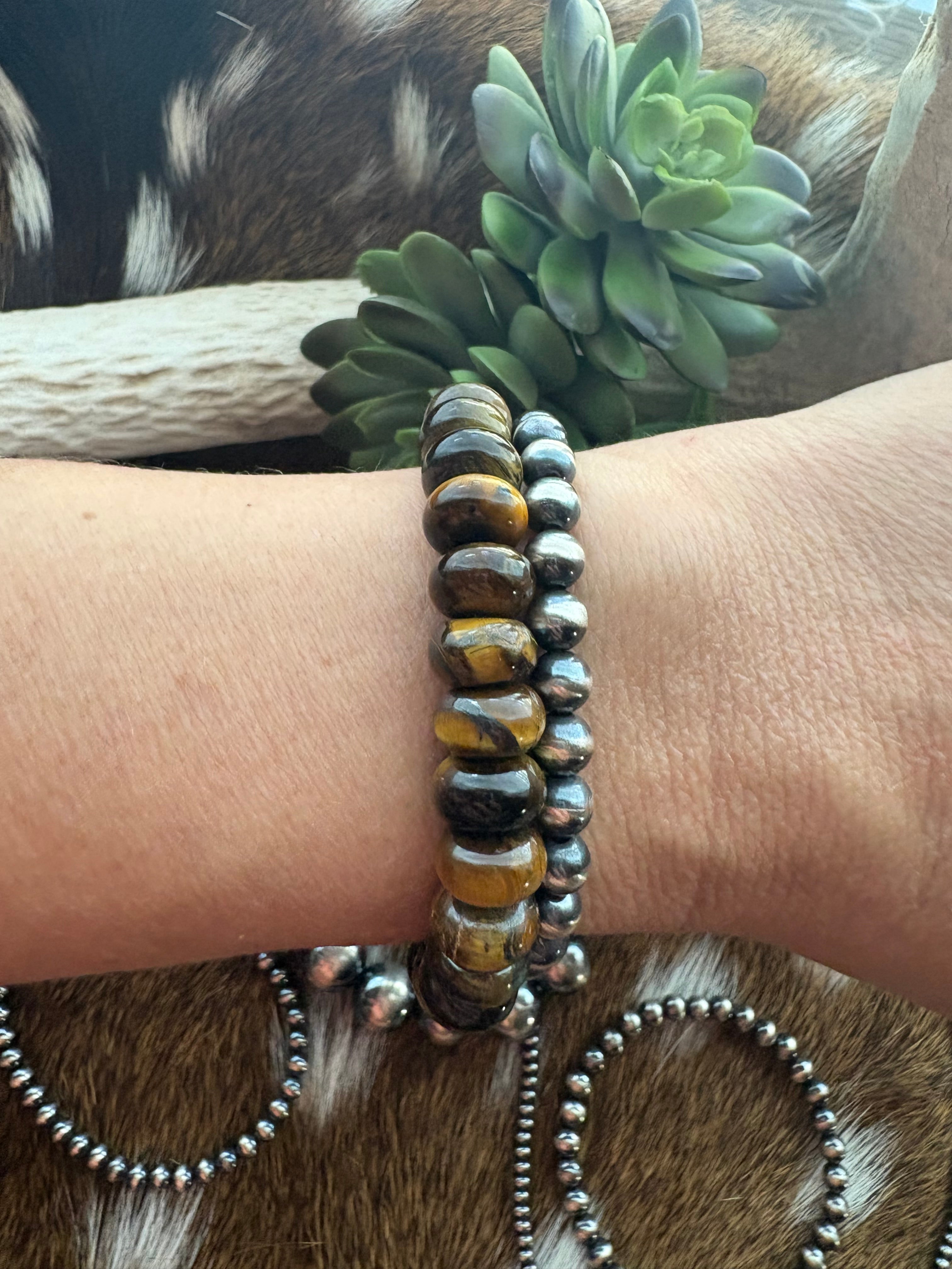Tiger’s Eye Rondelle Bracelet