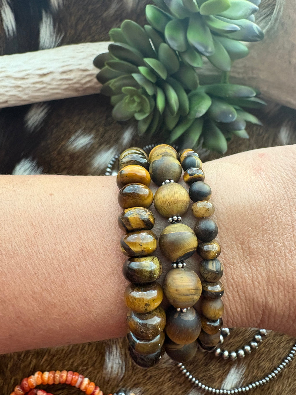 Tiger’s Eye Rondelle Bracelet