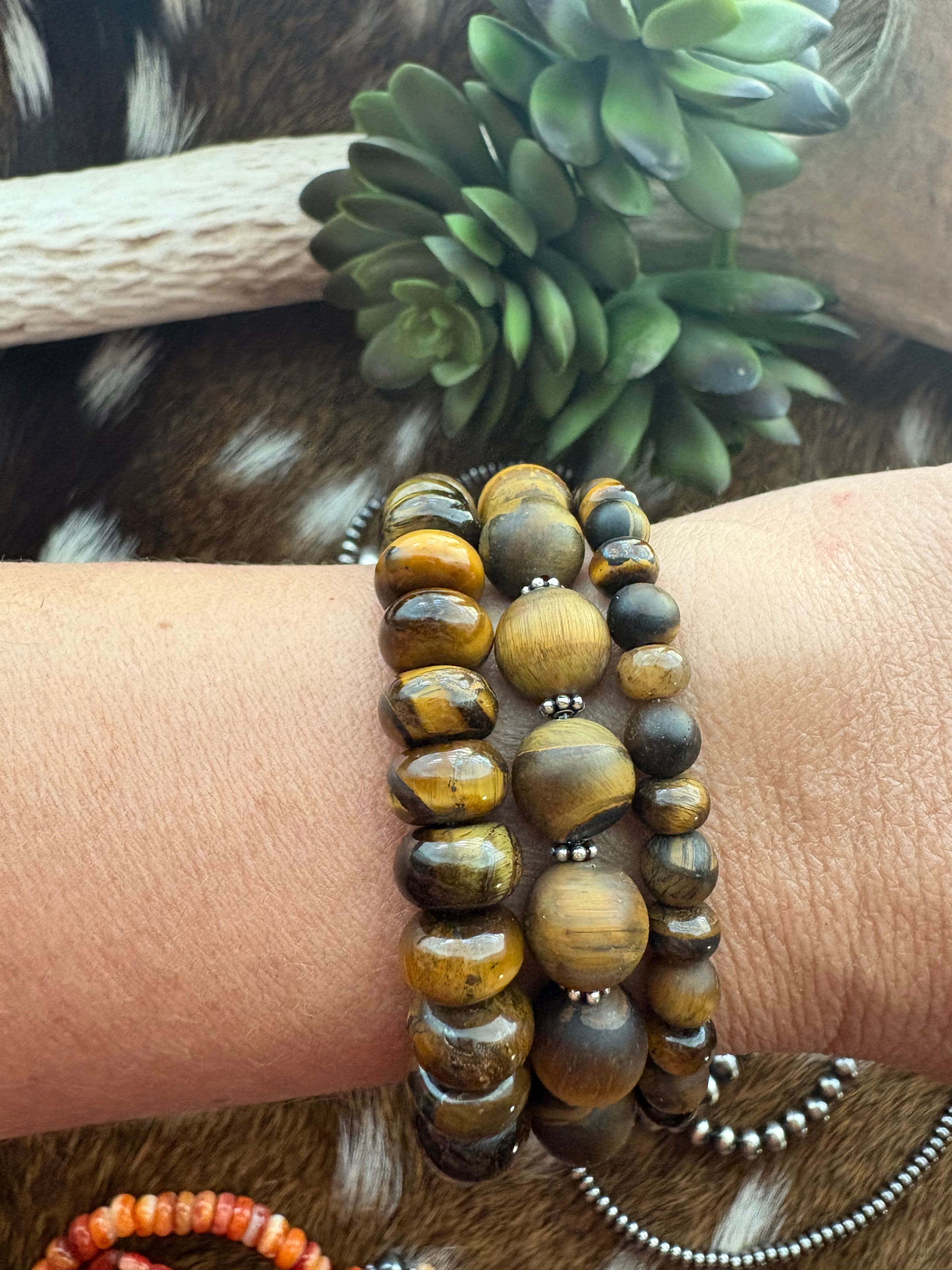 Tiger’s Eye Rondelle Bracelet