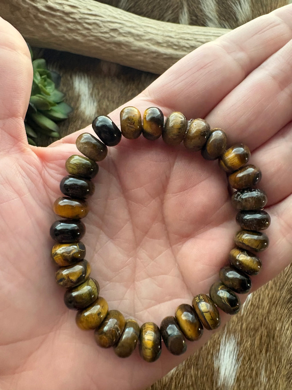 Tiger’s Eye Rondelle Bracelet
