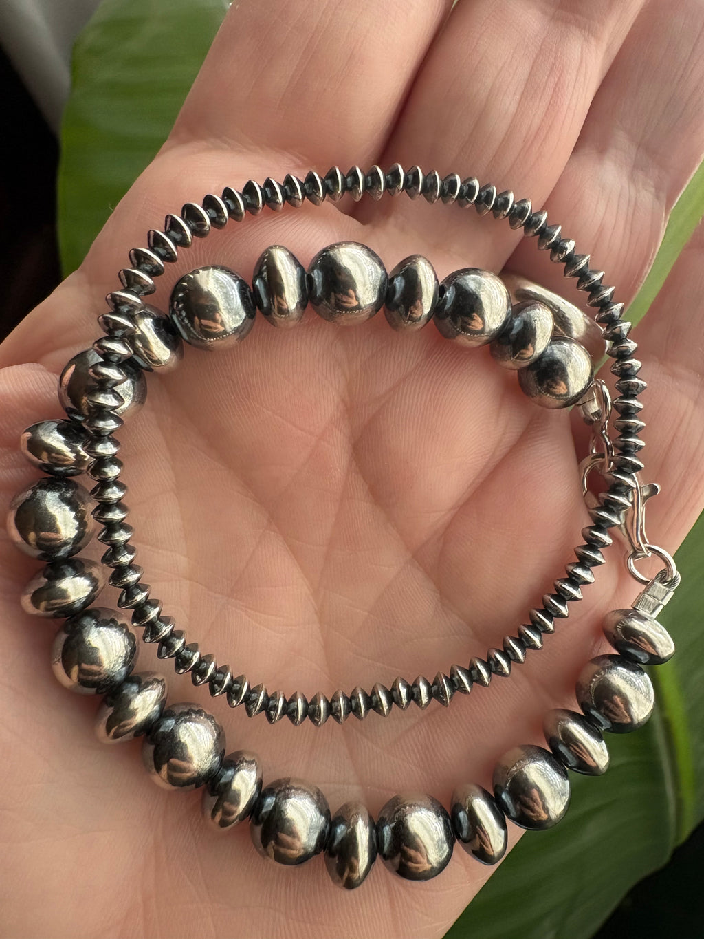 Navajo Style 3mm Saucer Bracelet