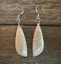 Fossil Coral Dangle Earrings