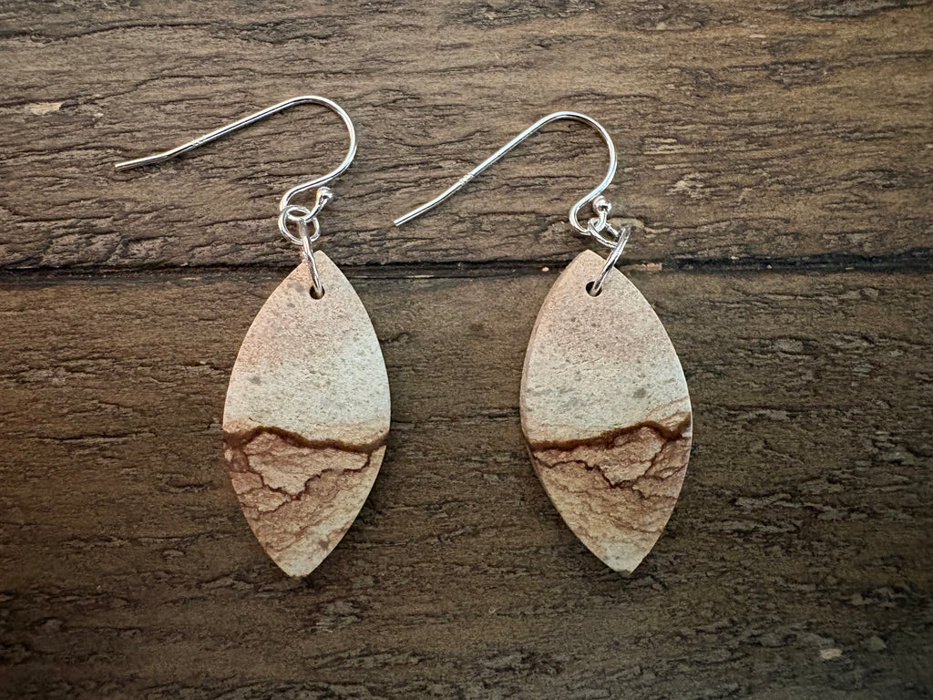 Picture Jasper Dangle Earrings