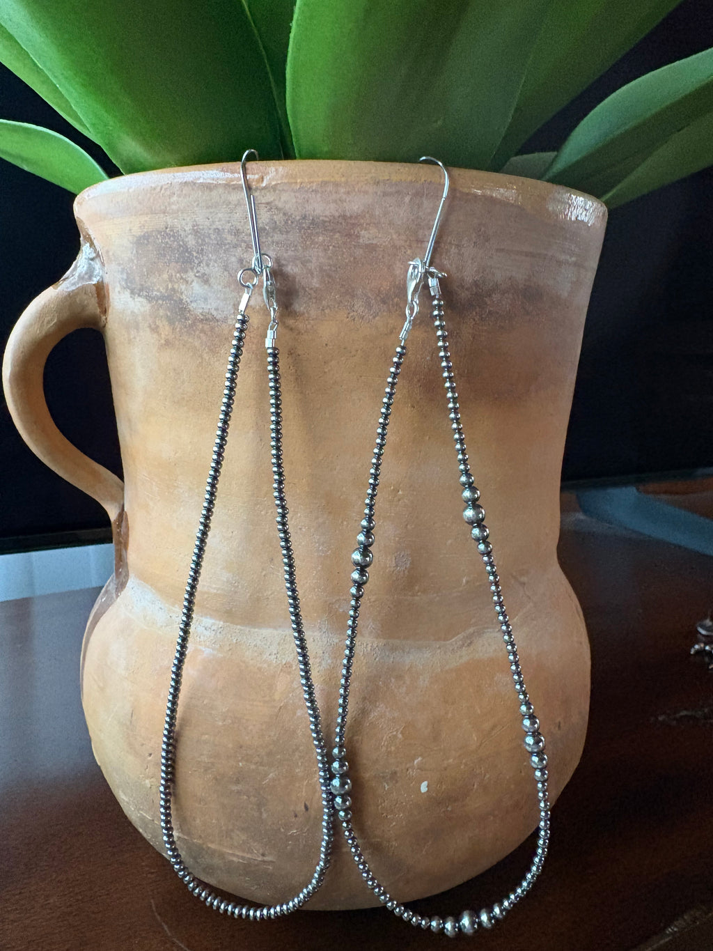 Navajo Style Graduated Pearl Necklace
