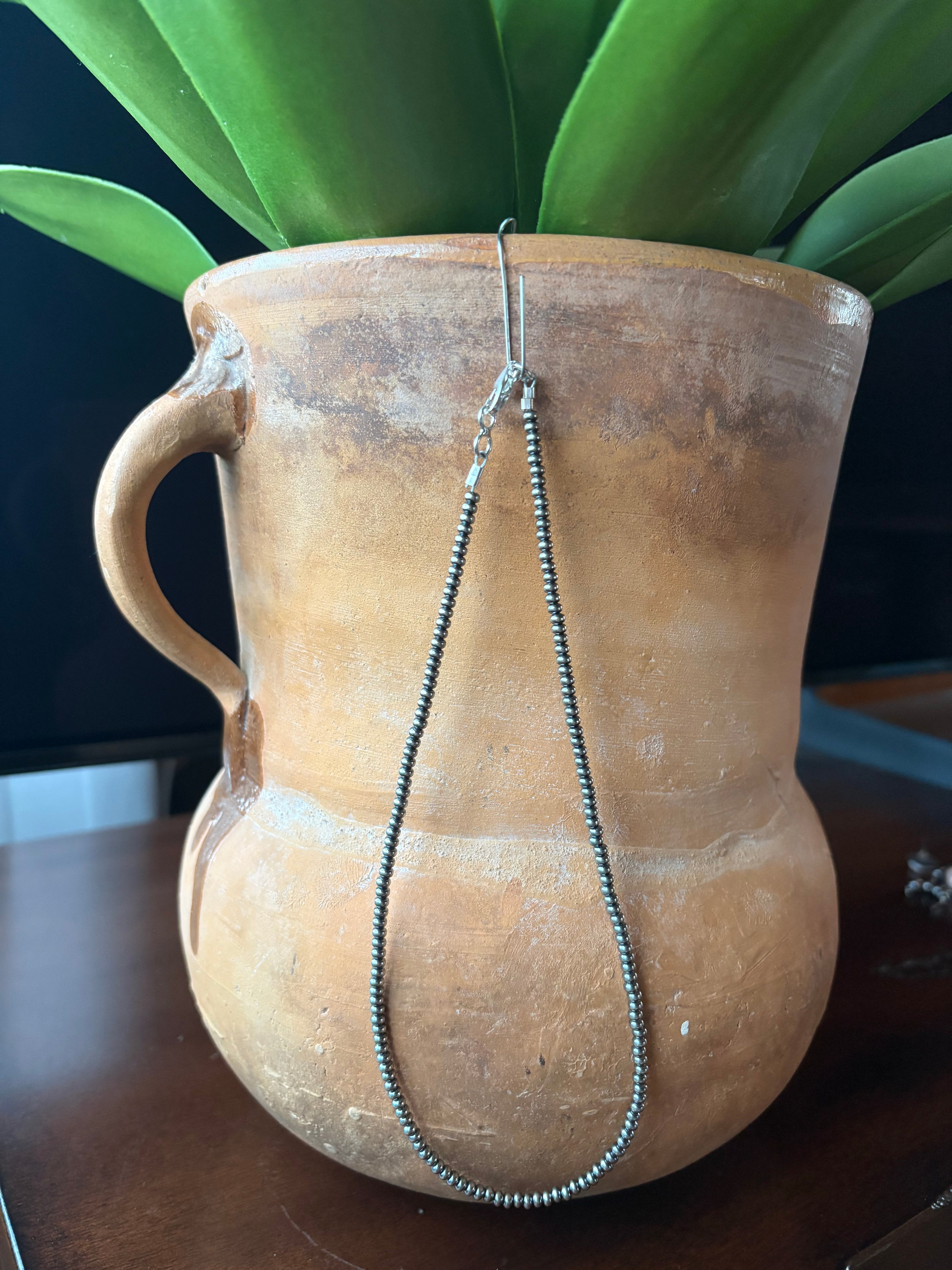 Navajo Style 3mm Rondelle Necklace