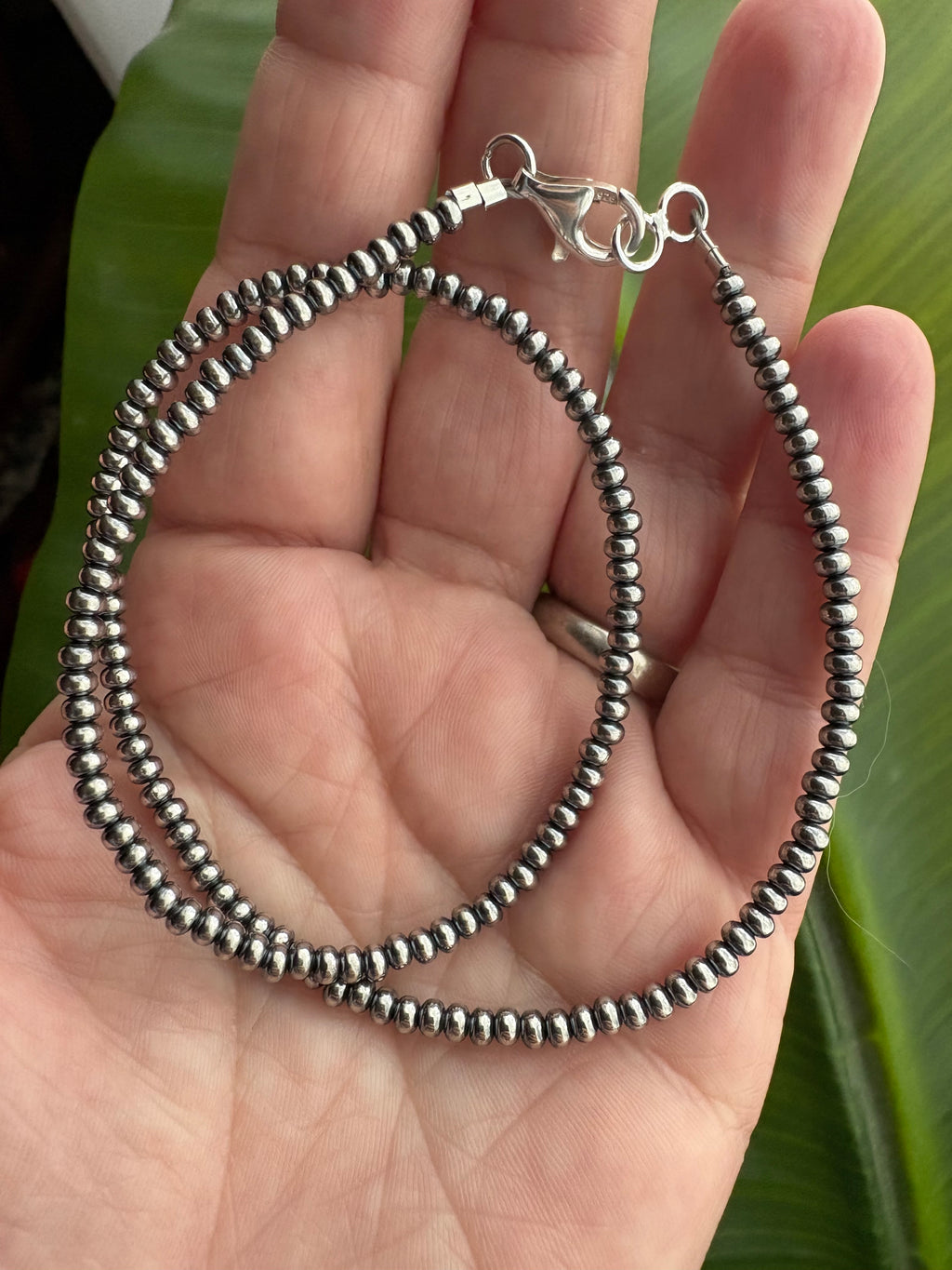 Navajo Style 3mm Rondelle Necklace