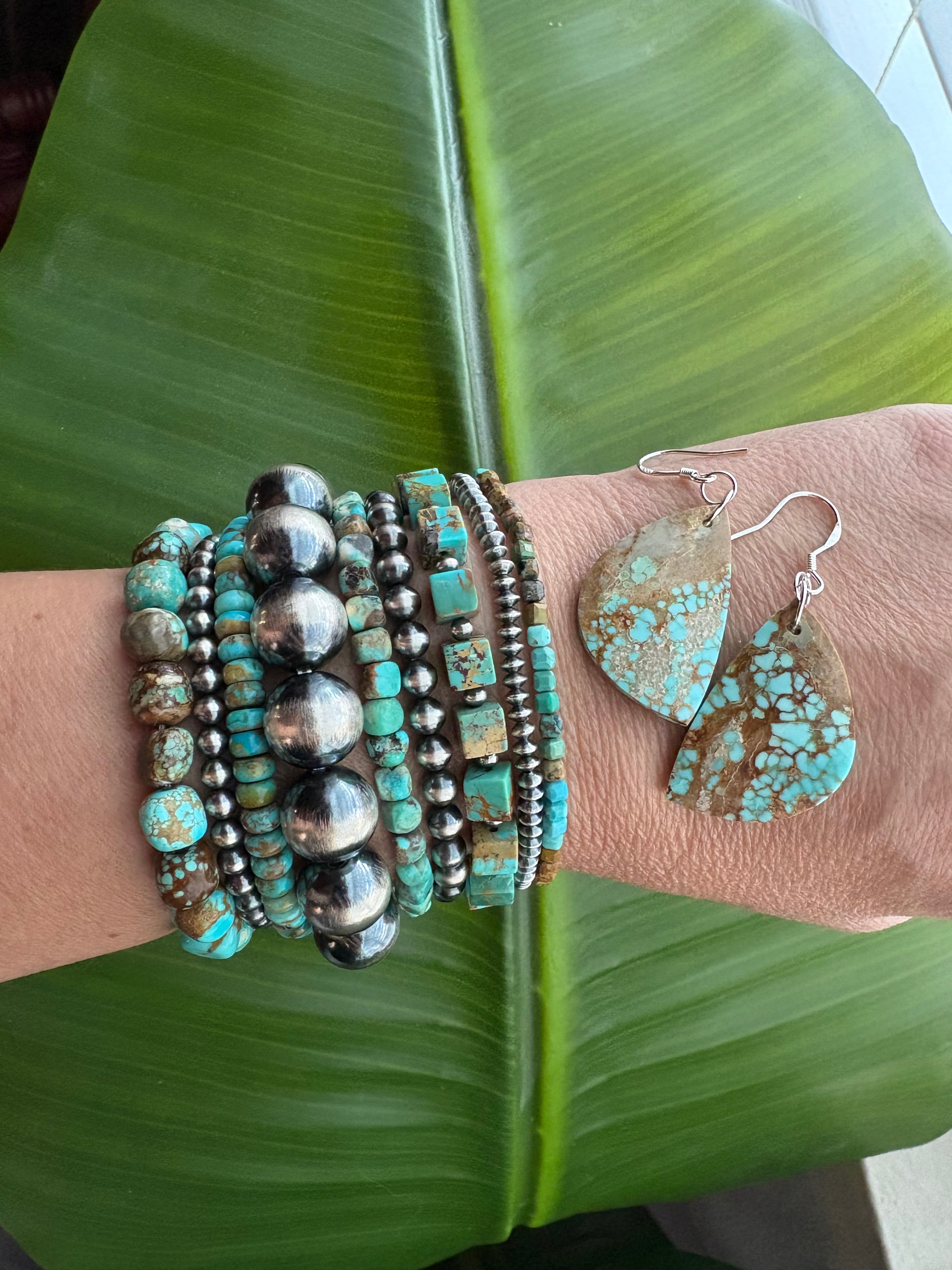 Kingman Cube & Pearl Bracelet
