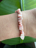 Pink Conch Chip Bracelet
