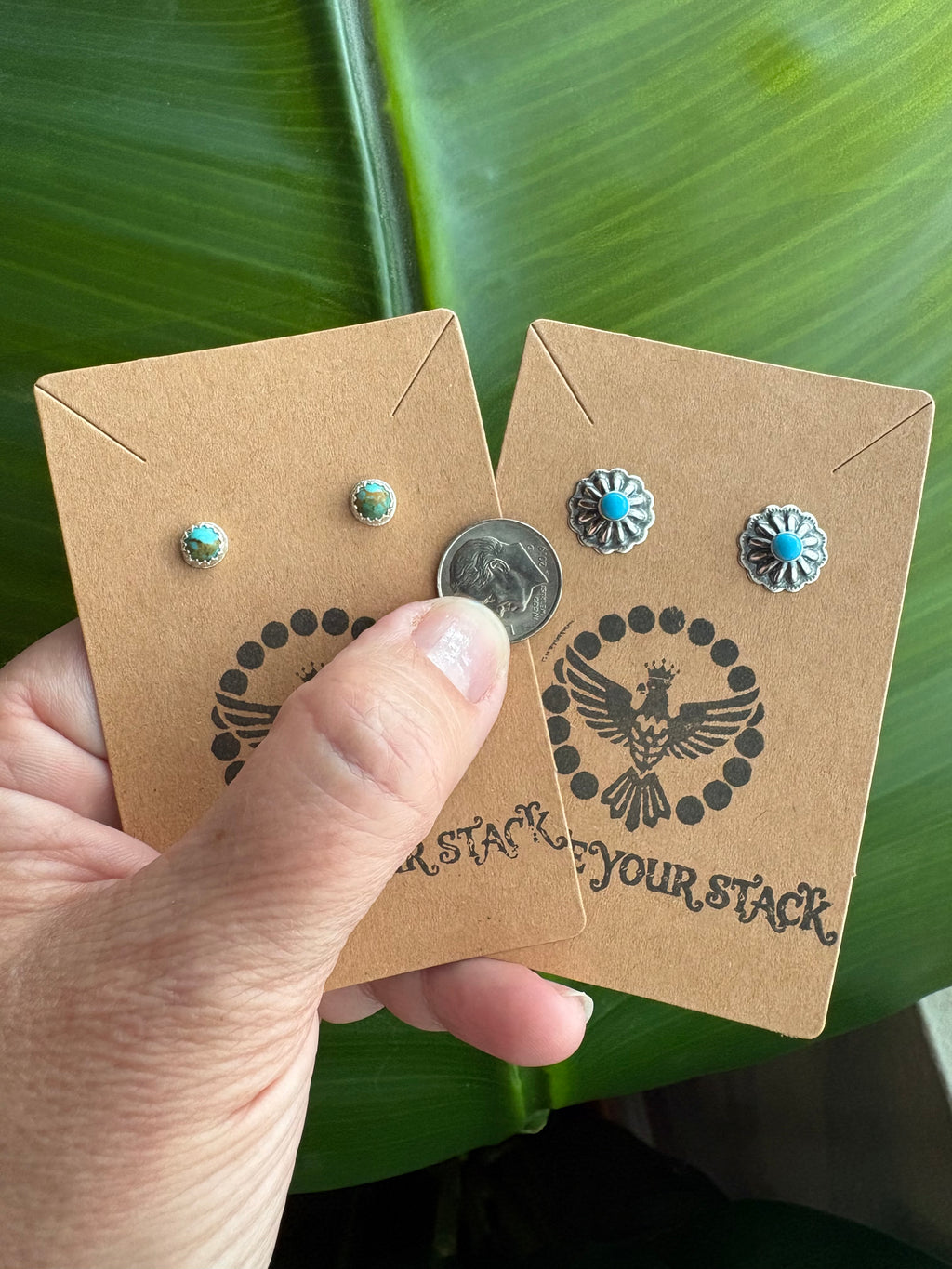 Concho Turquoise Studs