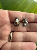 Wild Horse Teardrop Stud Earrings
