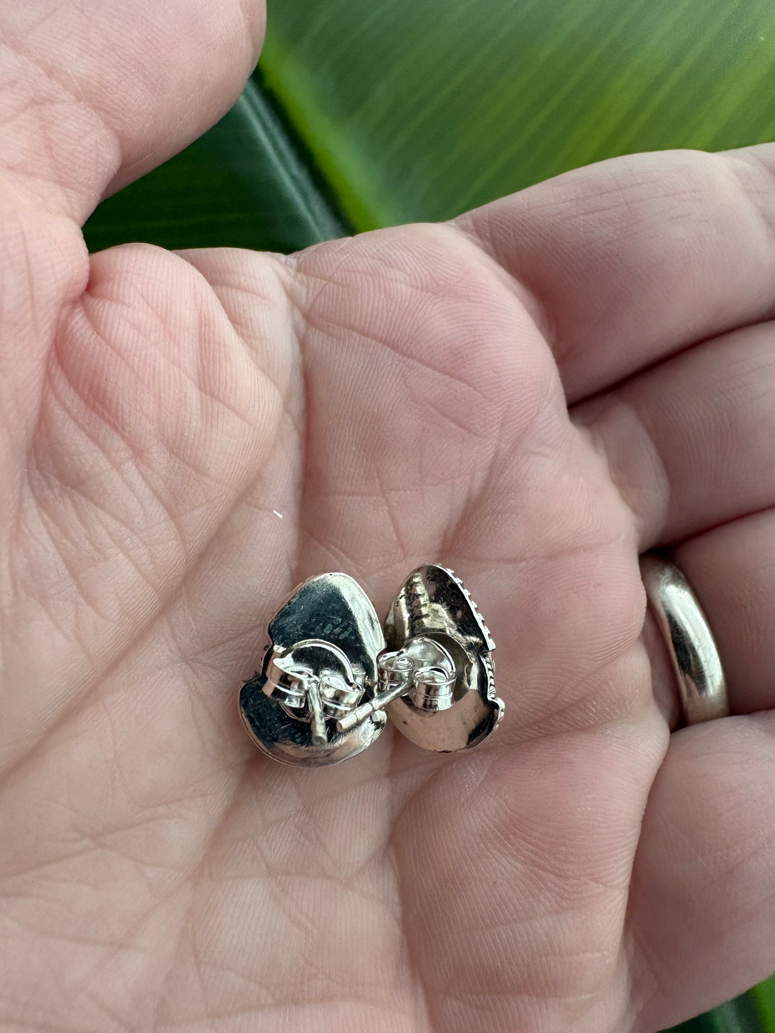 Wild Horse Teardrop Stud Earrings
